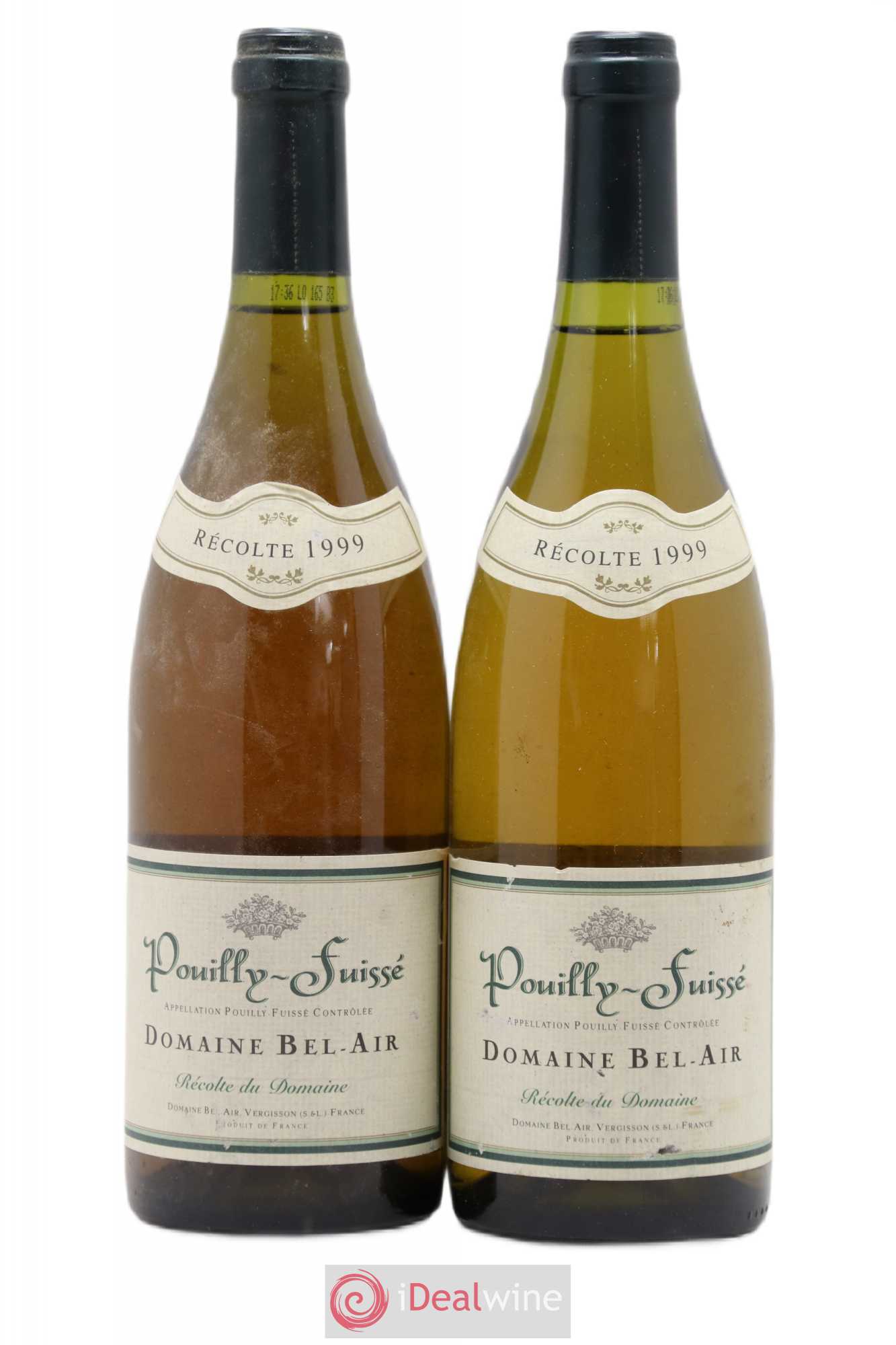 Pouilly-Fuissé Domaine de Bel-Air 1999 - Posten von 2 Flaschen - 0