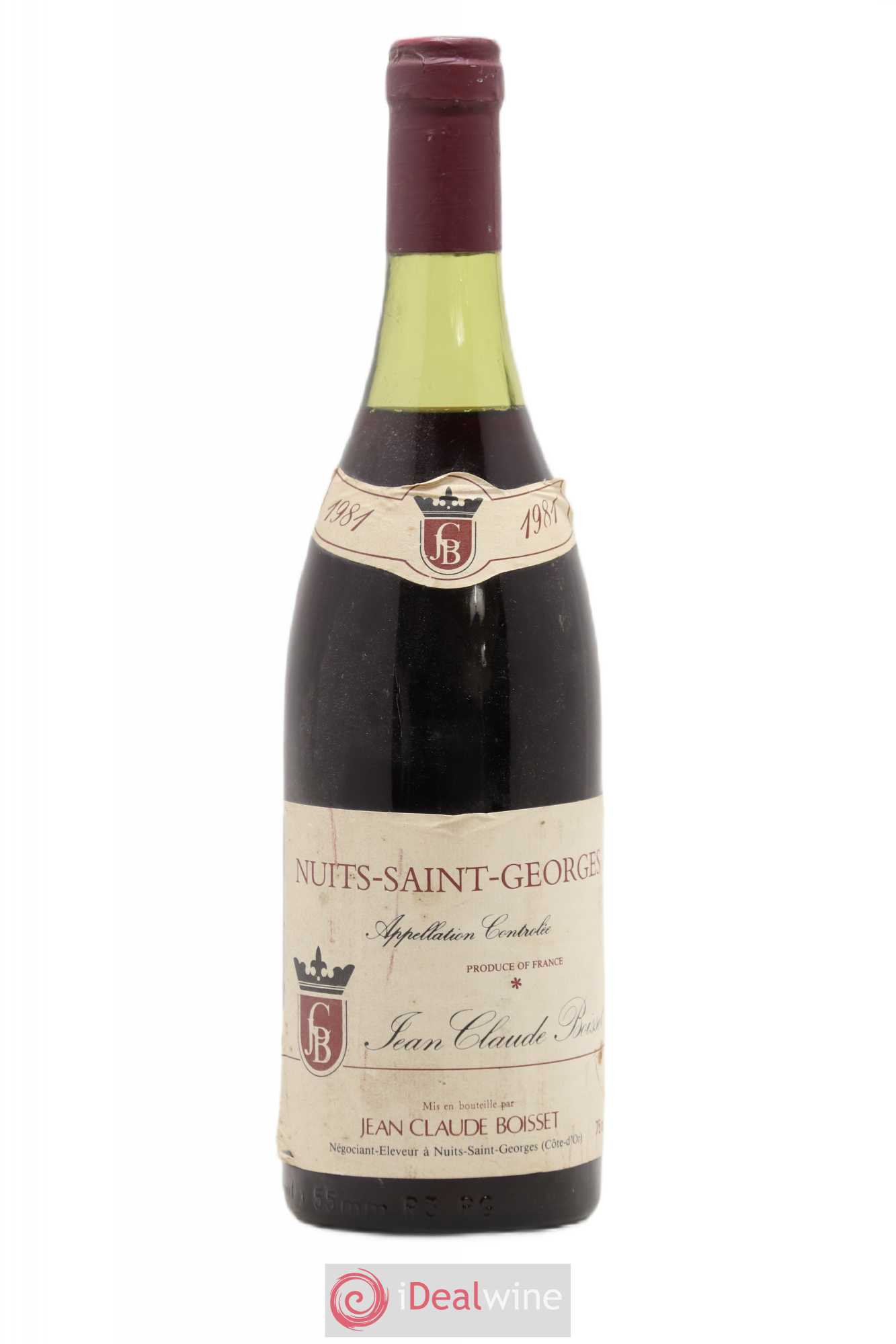 Nuits-Saint-Georges Jean-Claude Boisset 1981 - Lot de 1 bouteille - 0