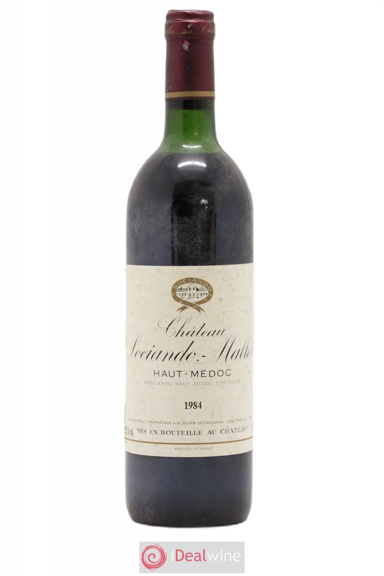 Château Sociando Mallet 1984 - Lot de 1 bouteille - 0