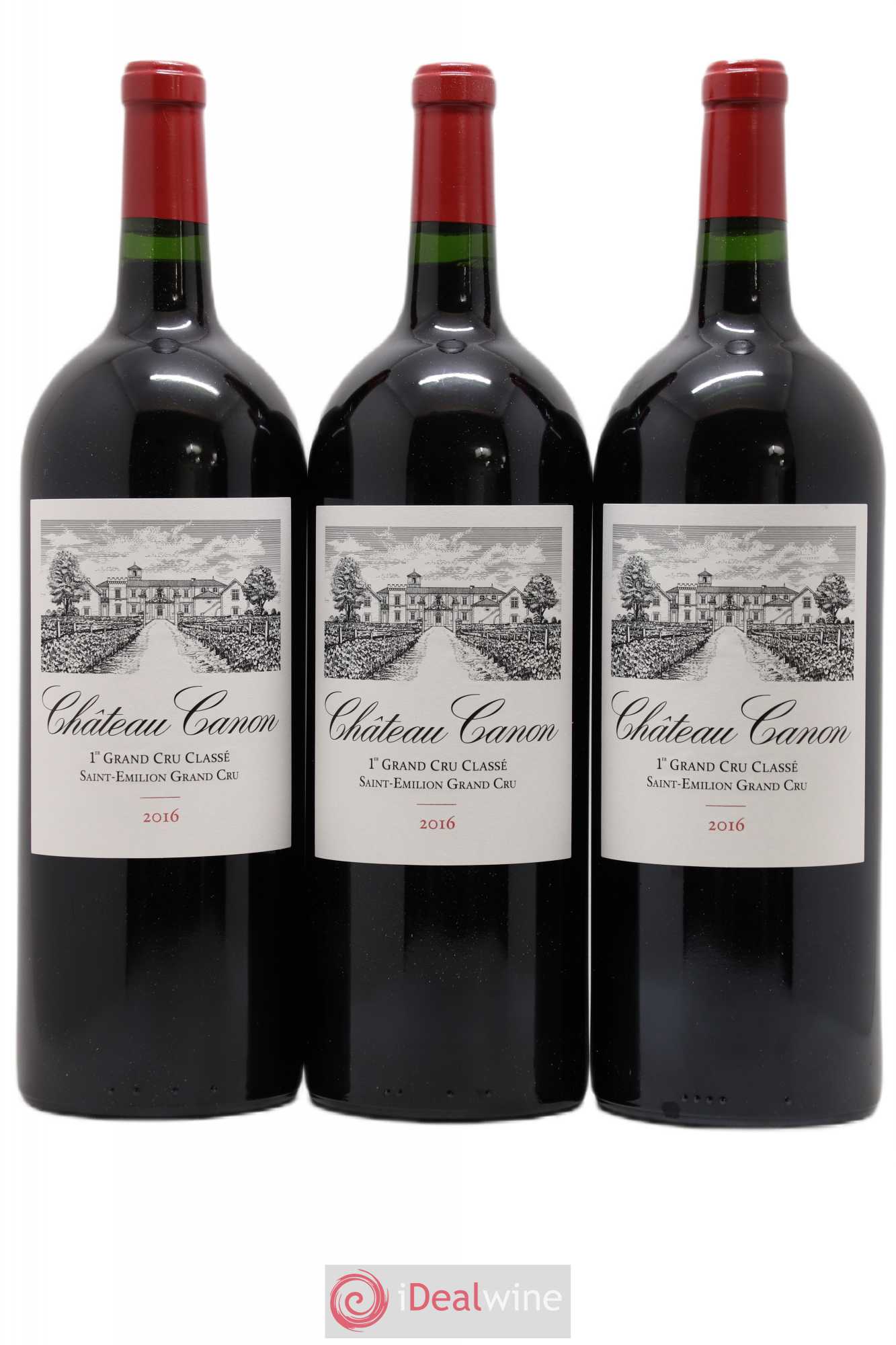 Château Canon 1er Grand Cru Classé B 2016 - Lot de 3 magnums - 0