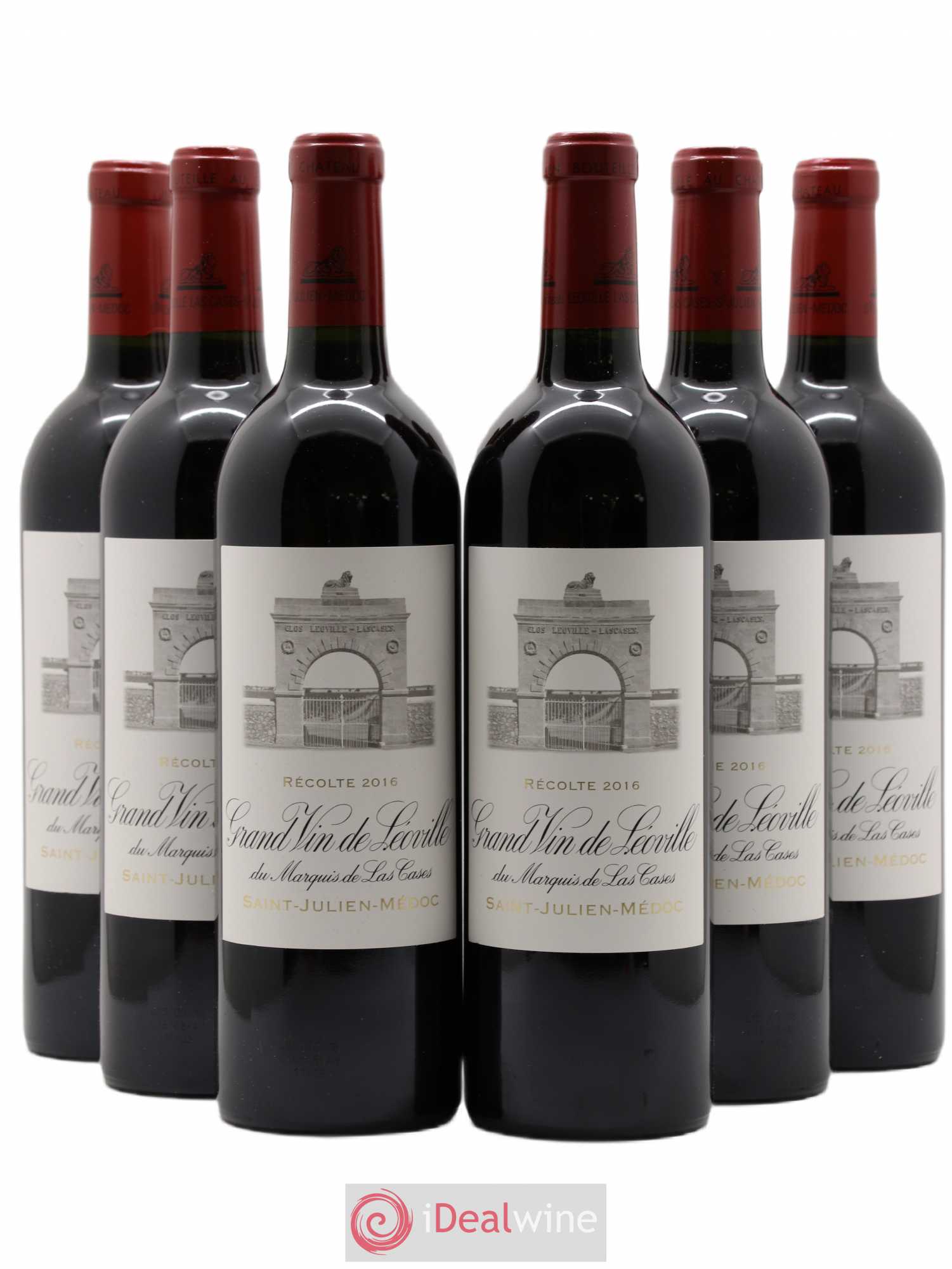 Château Léoville Las Cases 2ème Grand Cru Classé 2016 - Lot de 6 bouteilles - 0