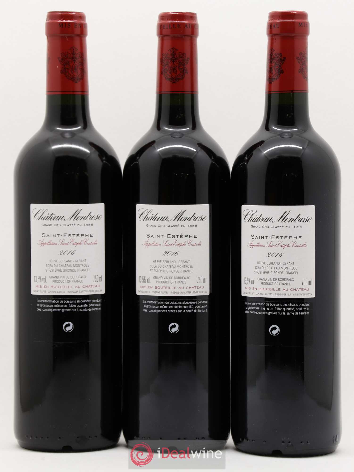 Château Montrose 2ème Grand Cru Classé 2016 - Lot de 6 bouteilles - 2
