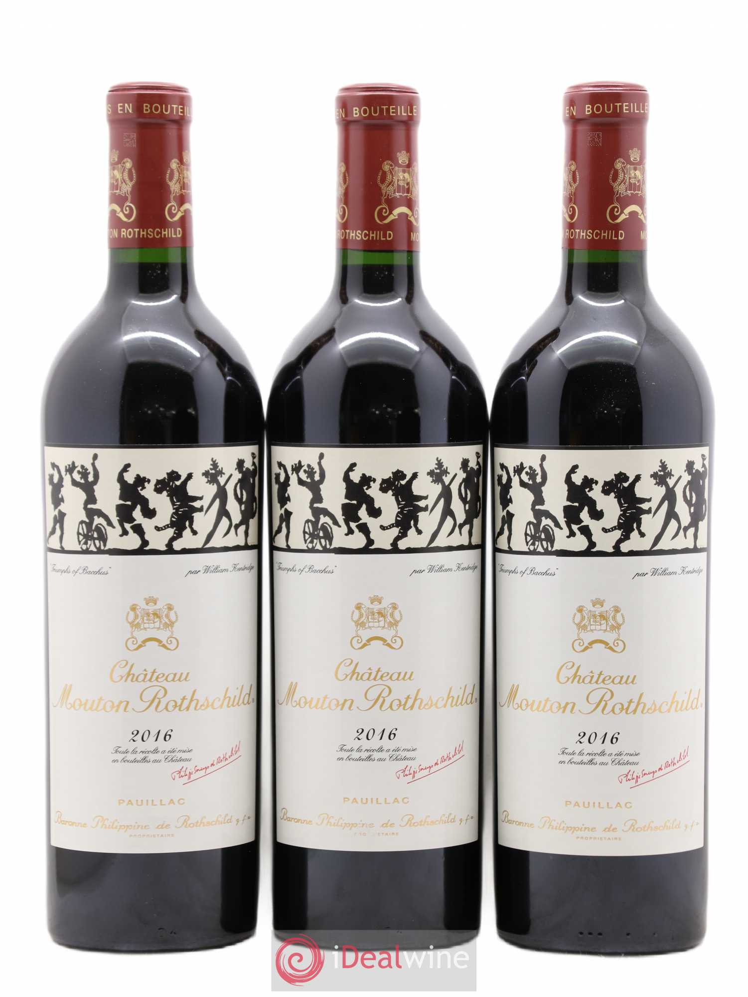 Château Mouton Rothschild 1er Grand Cru Classé 2016 - Lot de 6 bouteilles - 1
