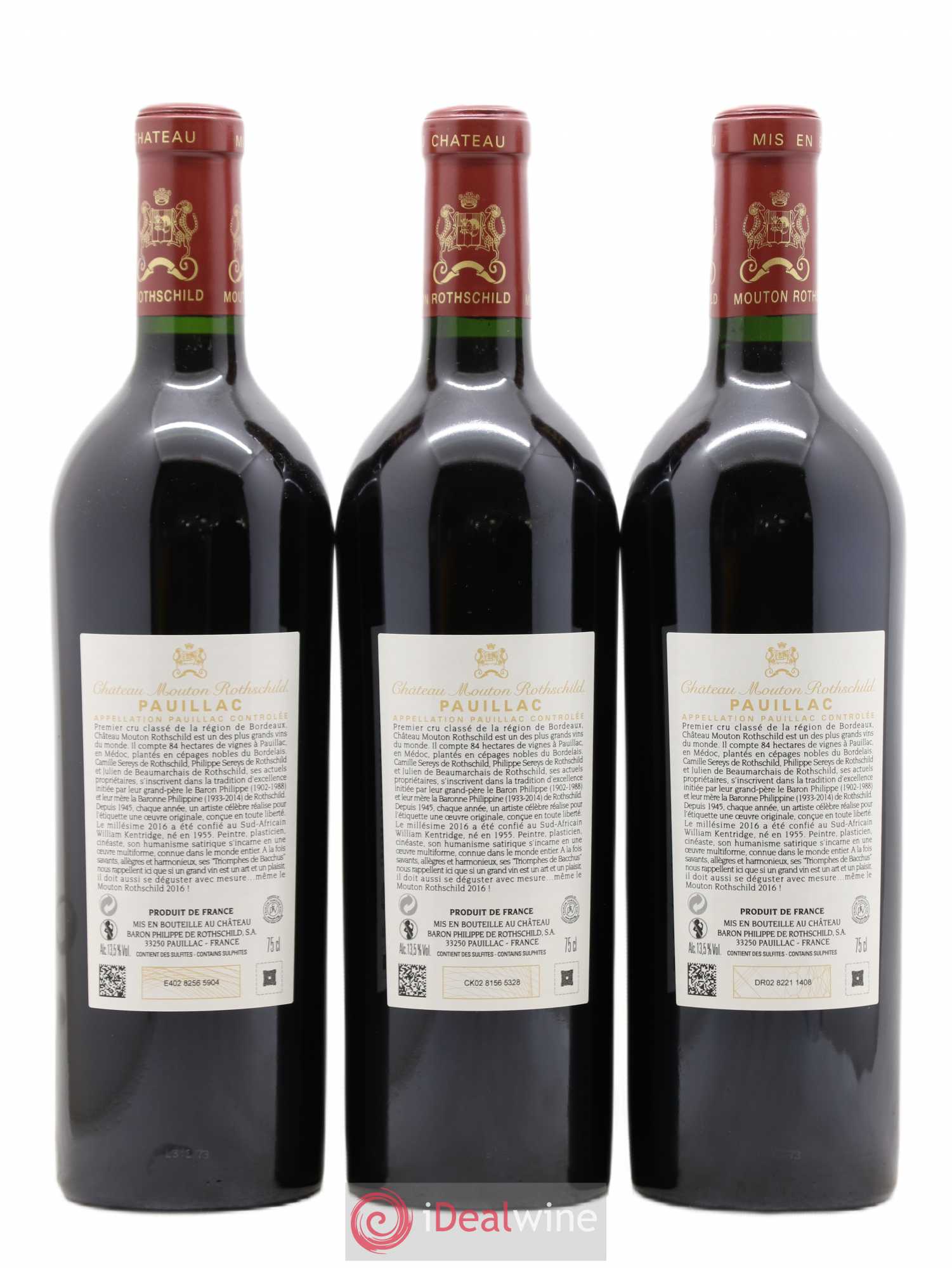 Château Mouton Rothschild 1er Grand Cru Classé 2016 - Lot de 6 bouteilles - 4