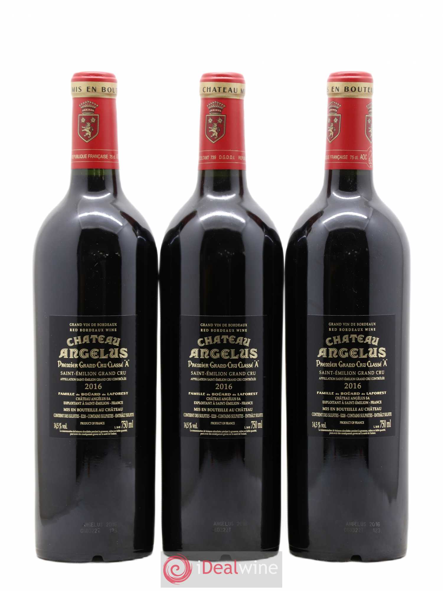 Château Angélus 1er Grand Cru Classé A 2016 - Lot de 6 bouteilles - 4