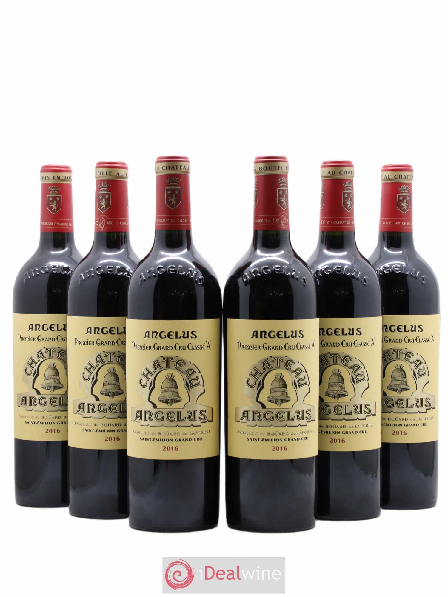 Château Angélus 1er Grand Cru Classé A 2016 - Lot de 6 bouteilles - 0