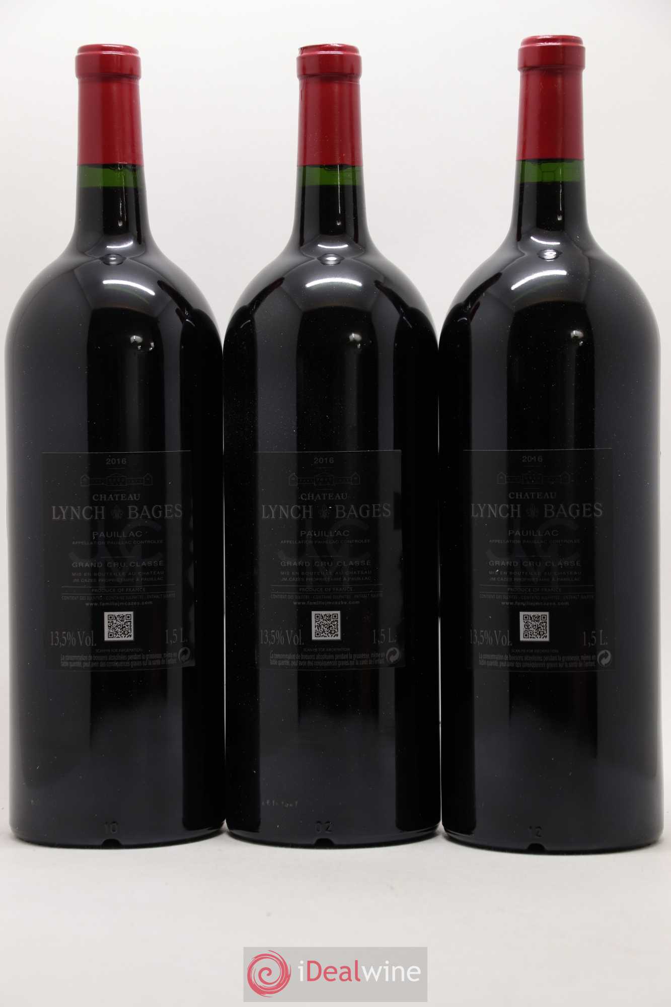 Château Lynch Bages 5ème Grand Cru Classé 2016 - Lot de 3 magnums - 1