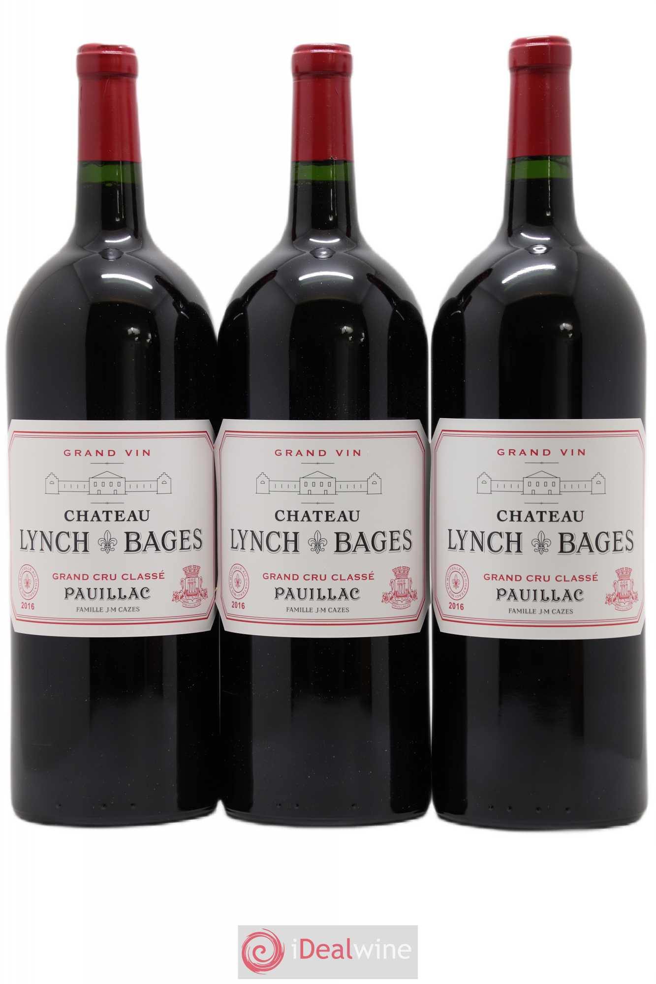 Château Lynch Bages 5ème Grand Cru Classé 2016 - Lot de 3 magnums - 0