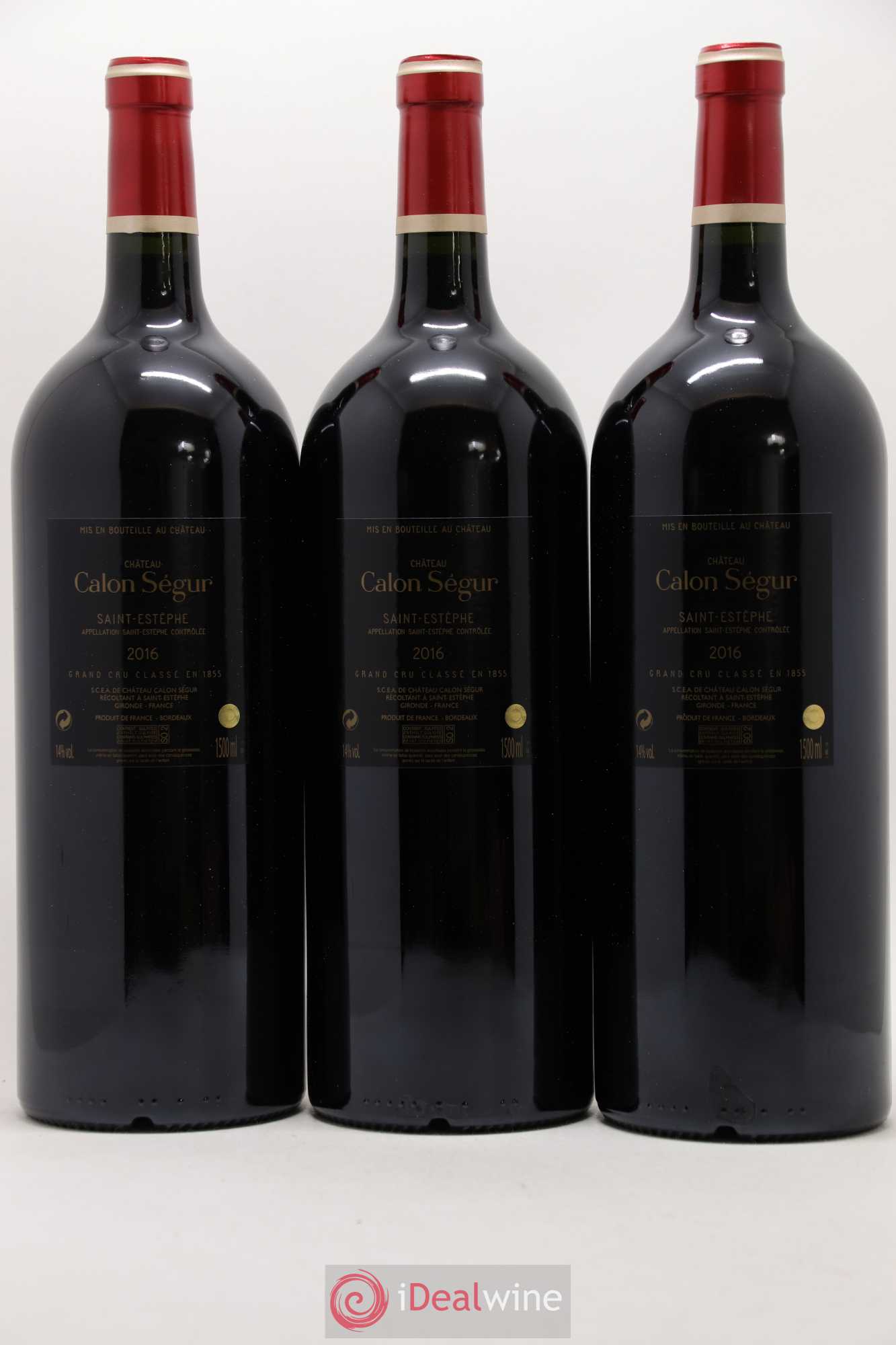 Château Calon Ségur 3ème Grand Cru Classé 2016 - Lot de 3 magnums - 1