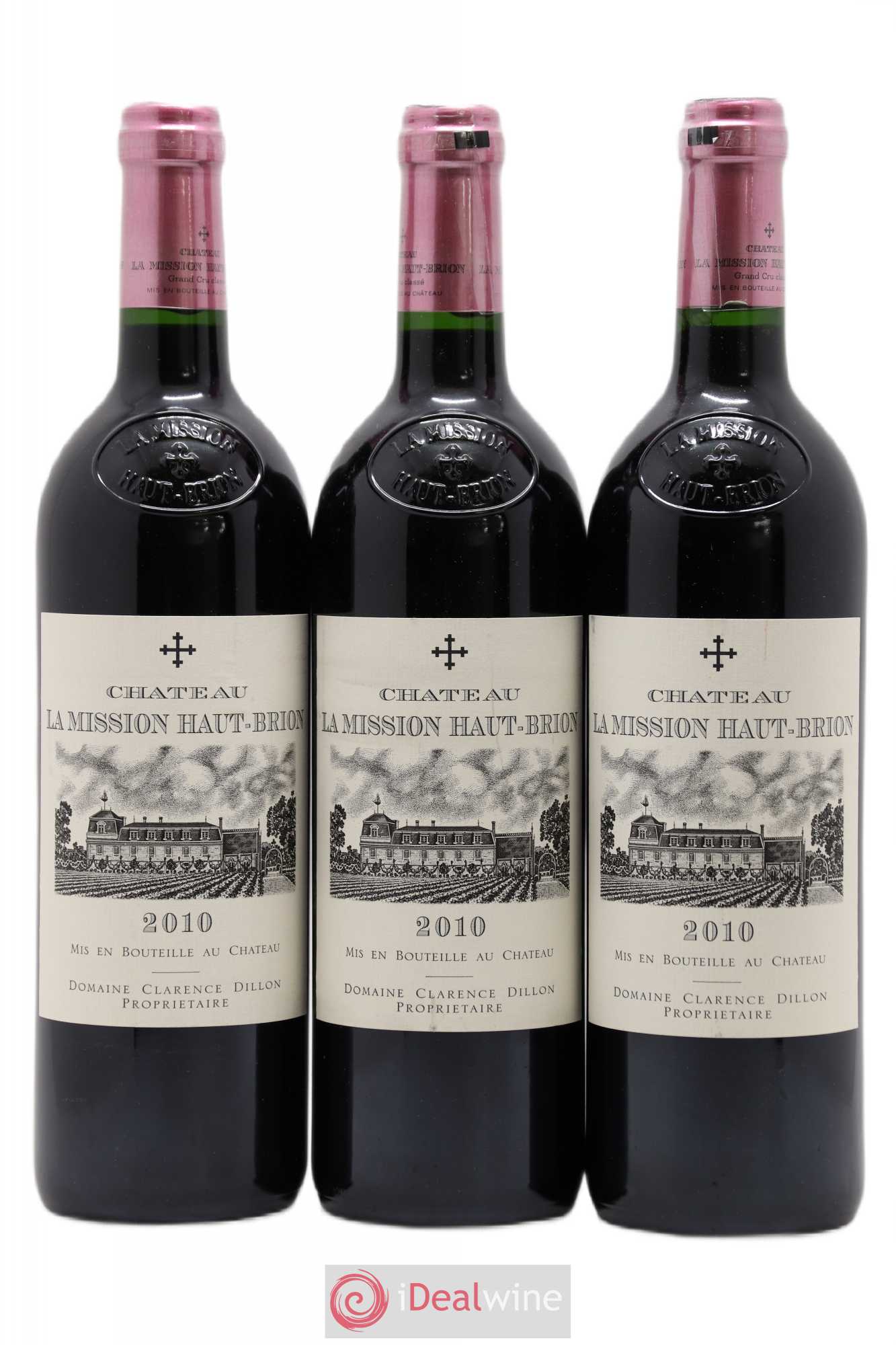Château la Mission Haut-Brion Cru Classé de Graves 2010 - Lot de 3 bouteilles - 0