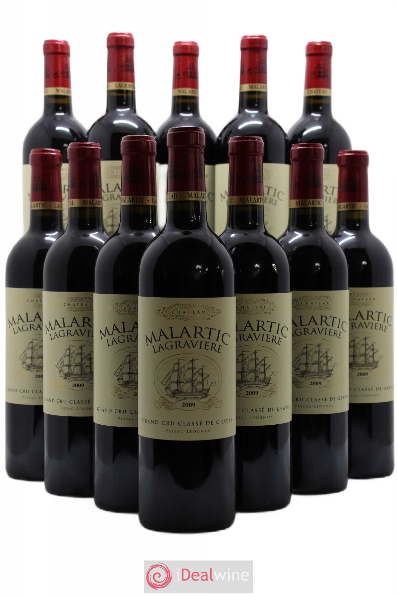 Château Malartic-Lagravière Cru Classé de Graves 2009 - Lot de 12 bouteilles - 0