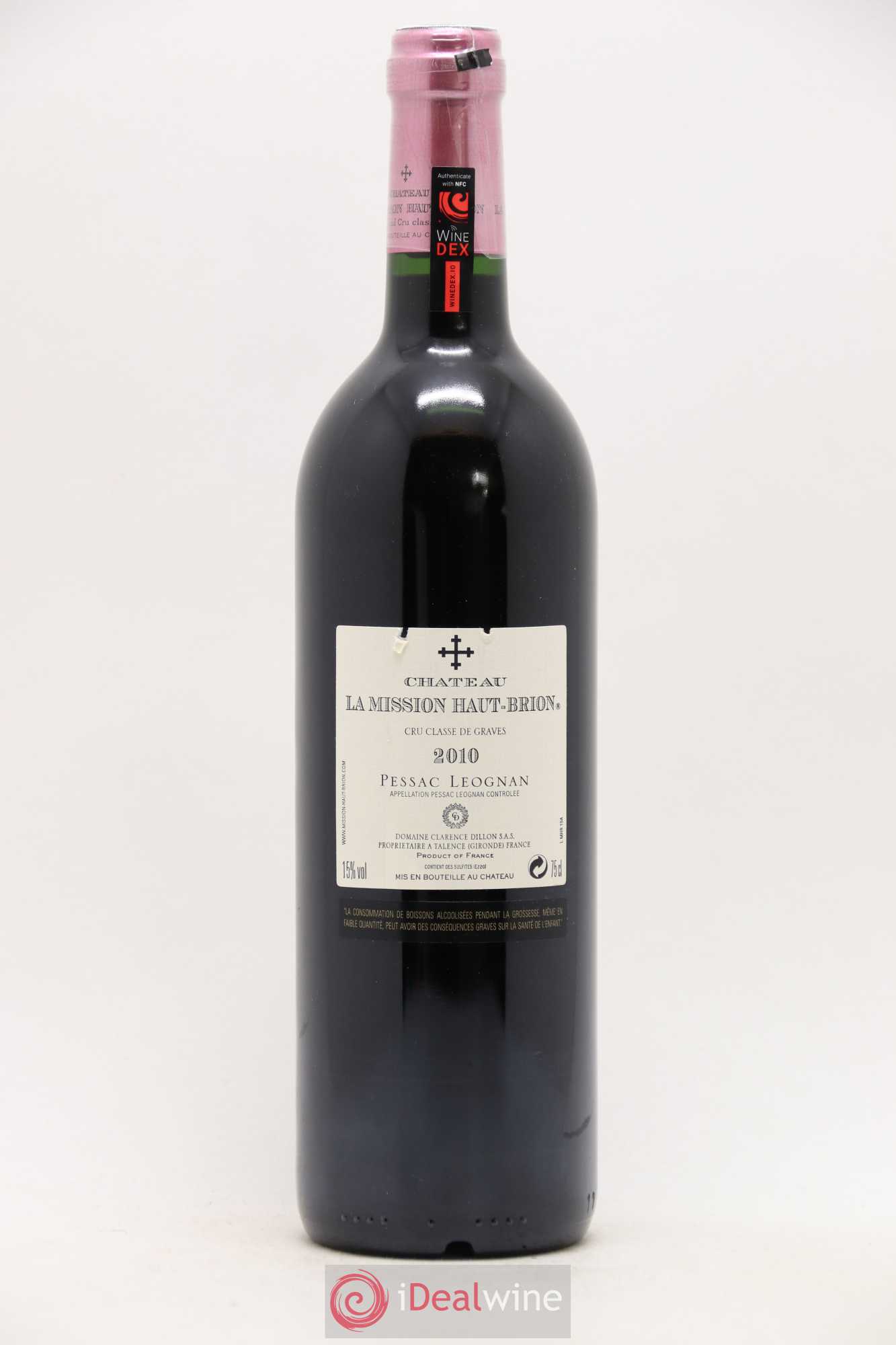 Château la Mission Haut-Brion Cru Classé de Graves 2010 - Lot de 1 bouteille - 1