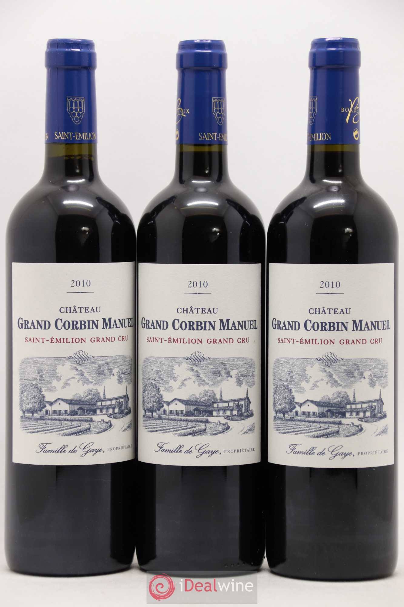 Château Grand Corbin Manuel 2010 - Lot de 12 bouteilles - 1
