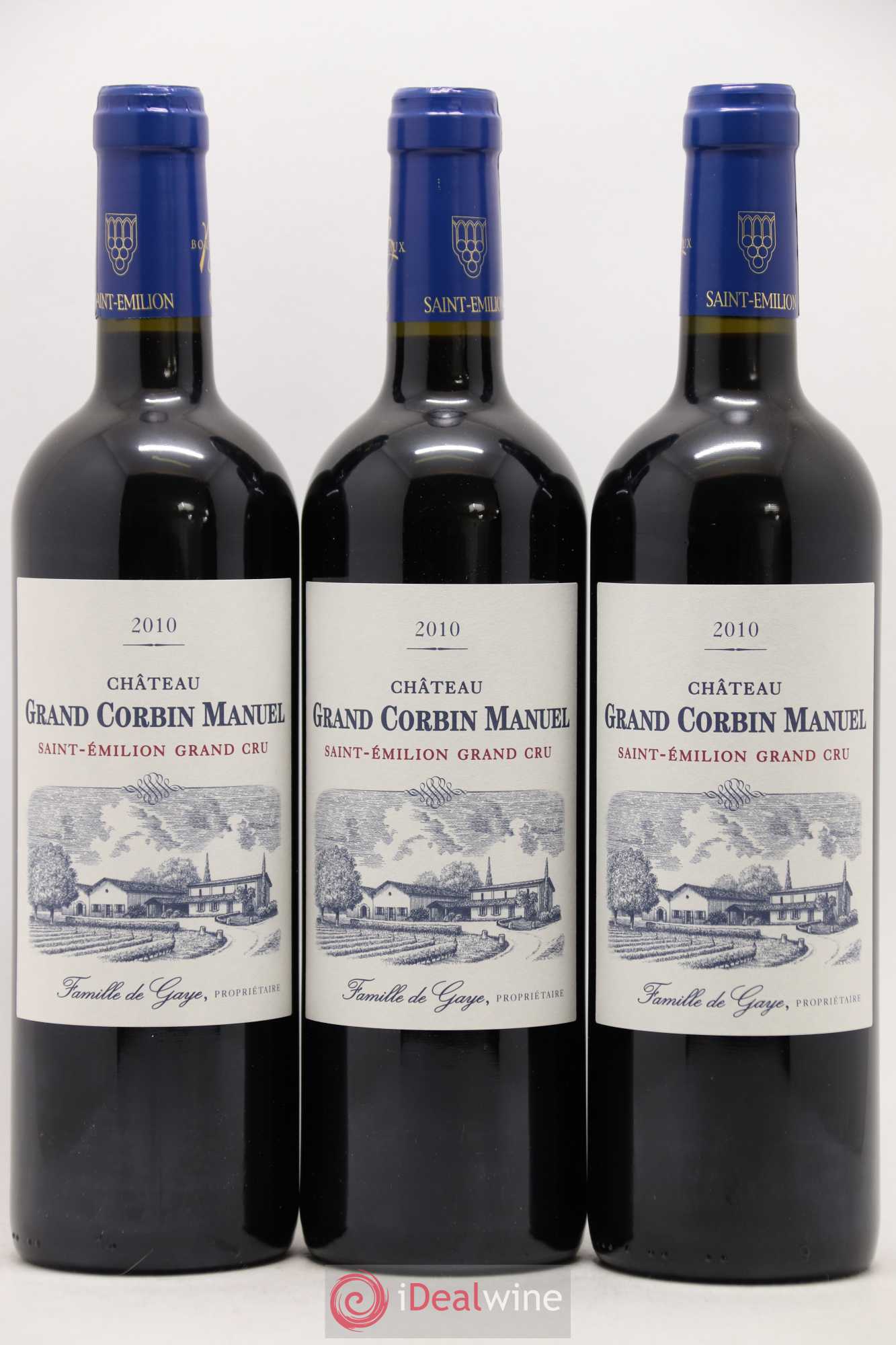 Château Grand Corbin Manuel 2010 - Lot de 12 bouteilles - 2
