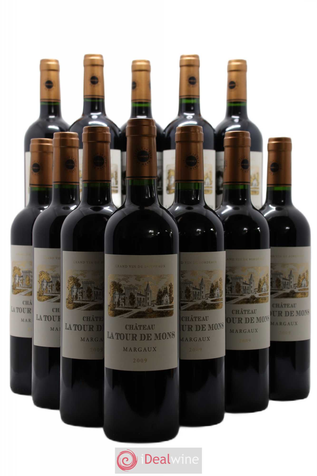 Château la Tour de Mons Cru Bourgeois 2009 - Lot de 12 bouteilles - 0