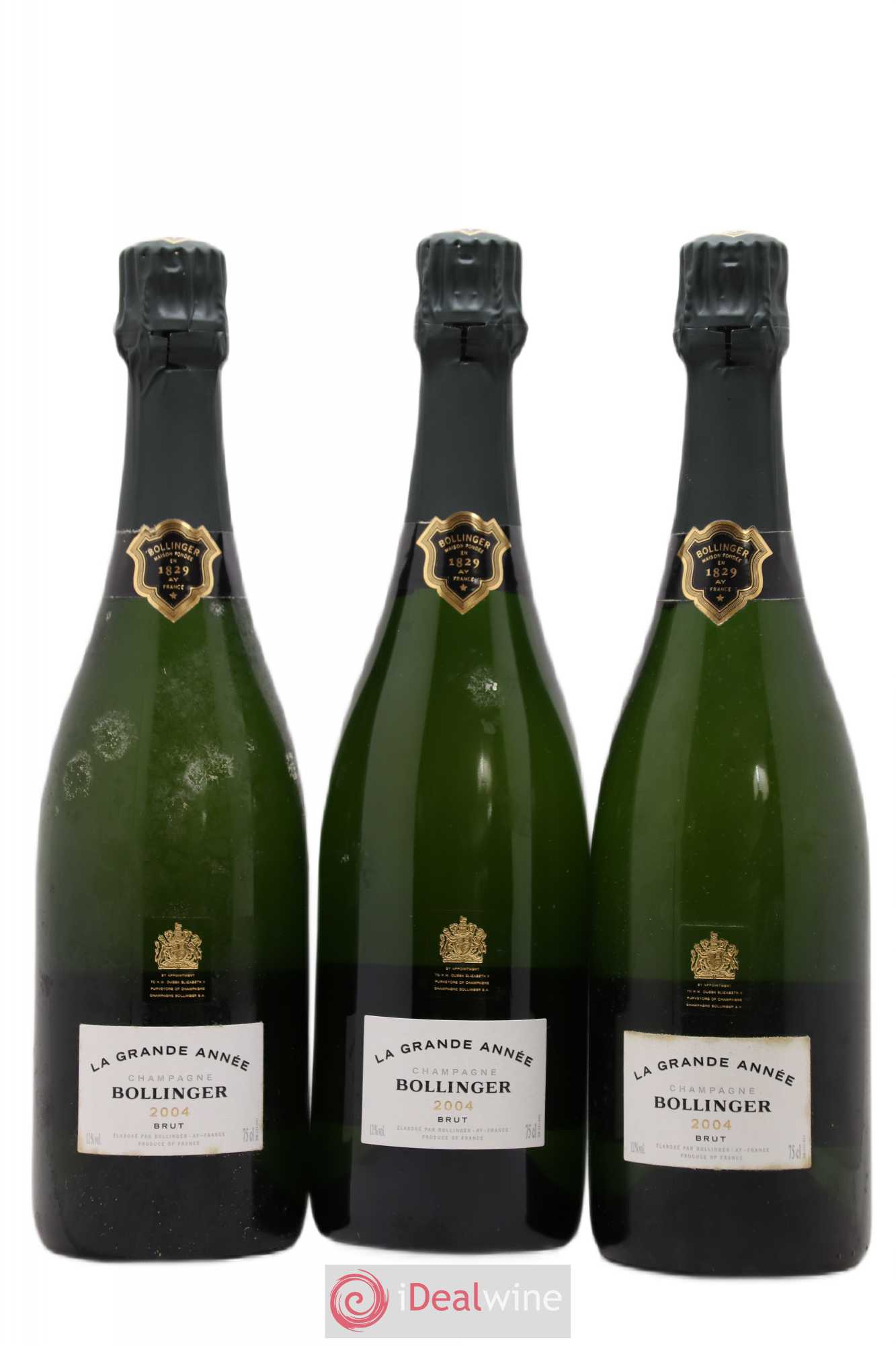 La Grande Année Brut Bollinger 2004 - Lot de 3 bouteilles - 0
