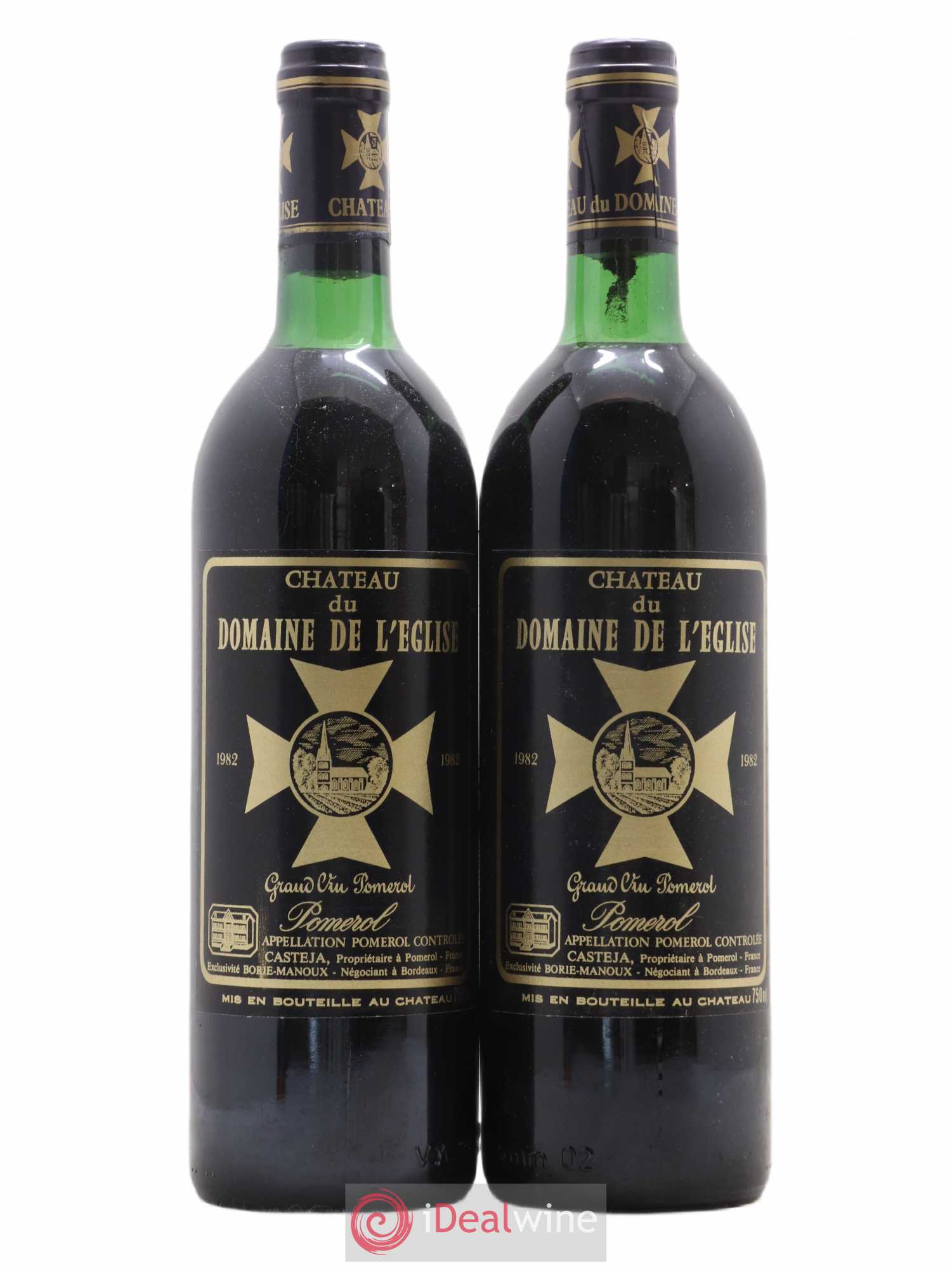 Château du Domaine de l'Église 1982 - Lot de 2 bouteilles - 0