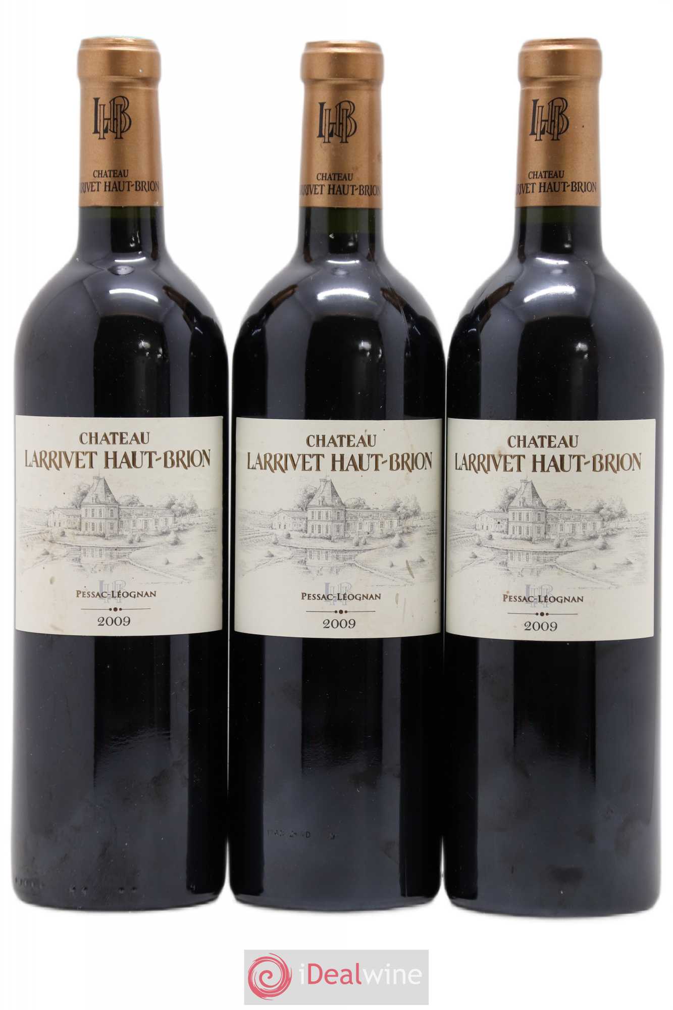 Château Larrivet Haut-Brion 2009 - Lot de 3 bouteilles - 0