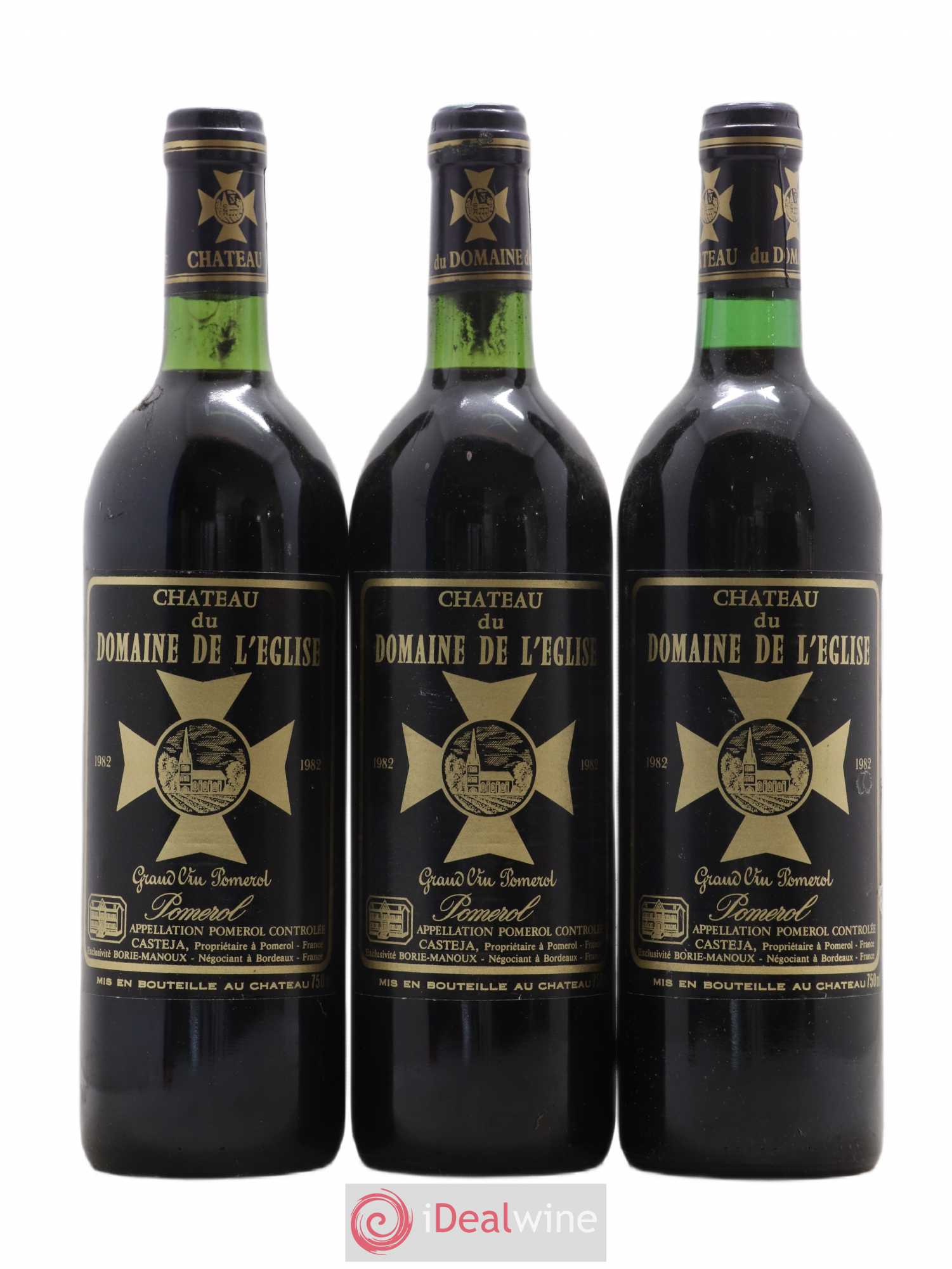 Château du Domaine de l'Église 1982 - Lot de 3 bouteilles - 0