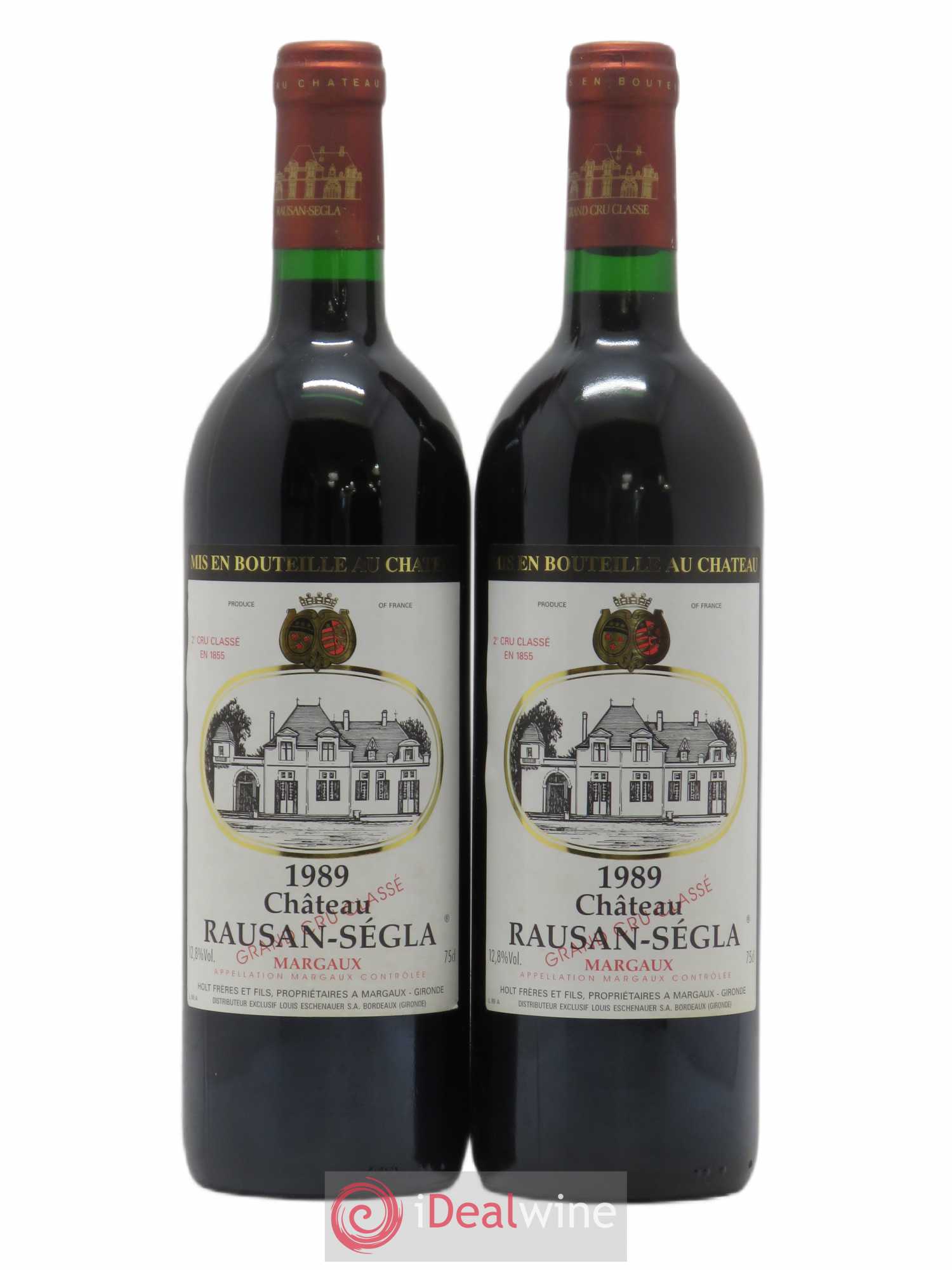 Château Rauzan Ségla Grand Cru Classé 1989 - Lot de 2 bouteilles - 0