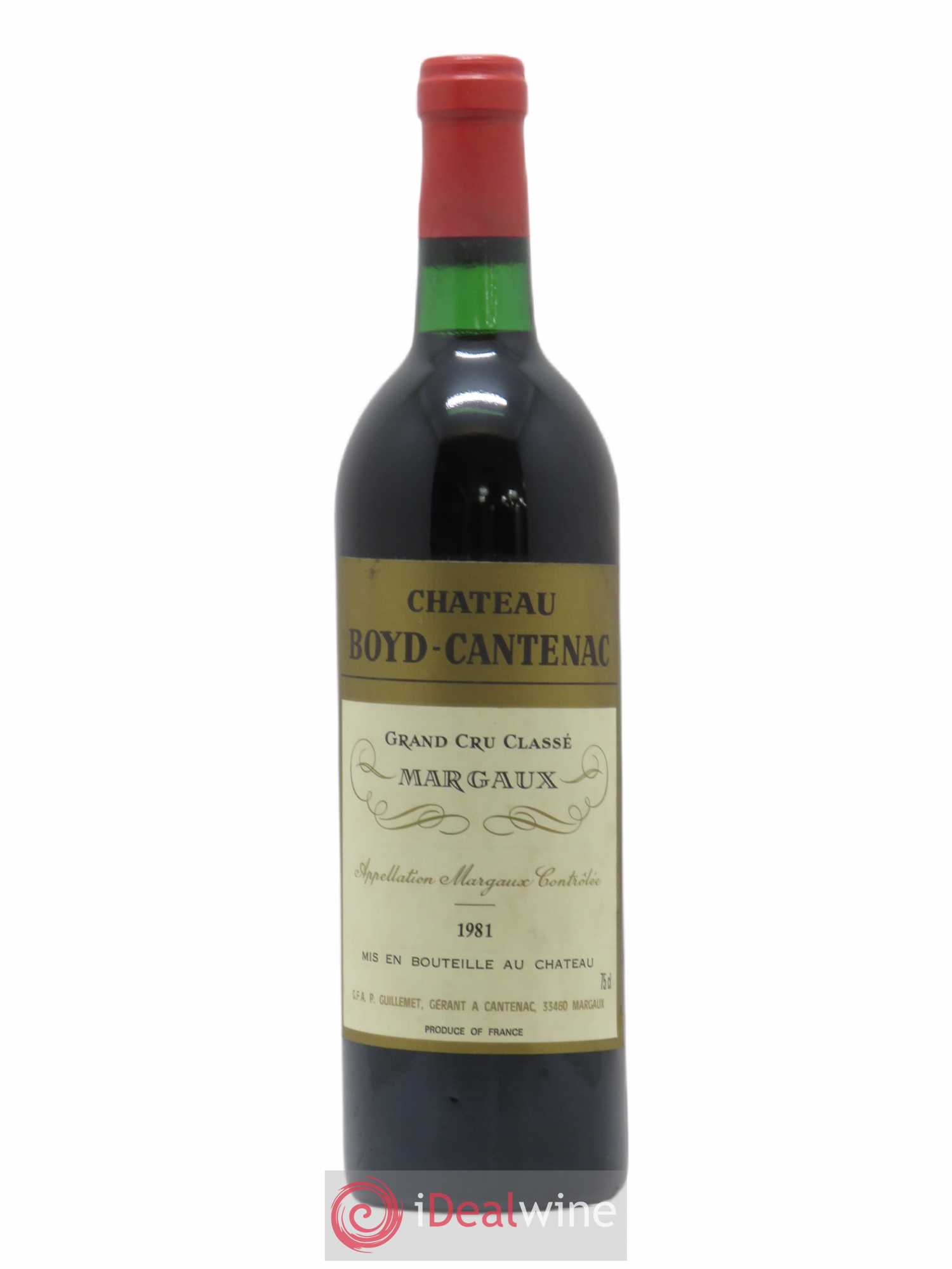 Château Boyd Cantenac 3ème Grand Cru Classé 1981 - Lot de 1 bouteille - 0