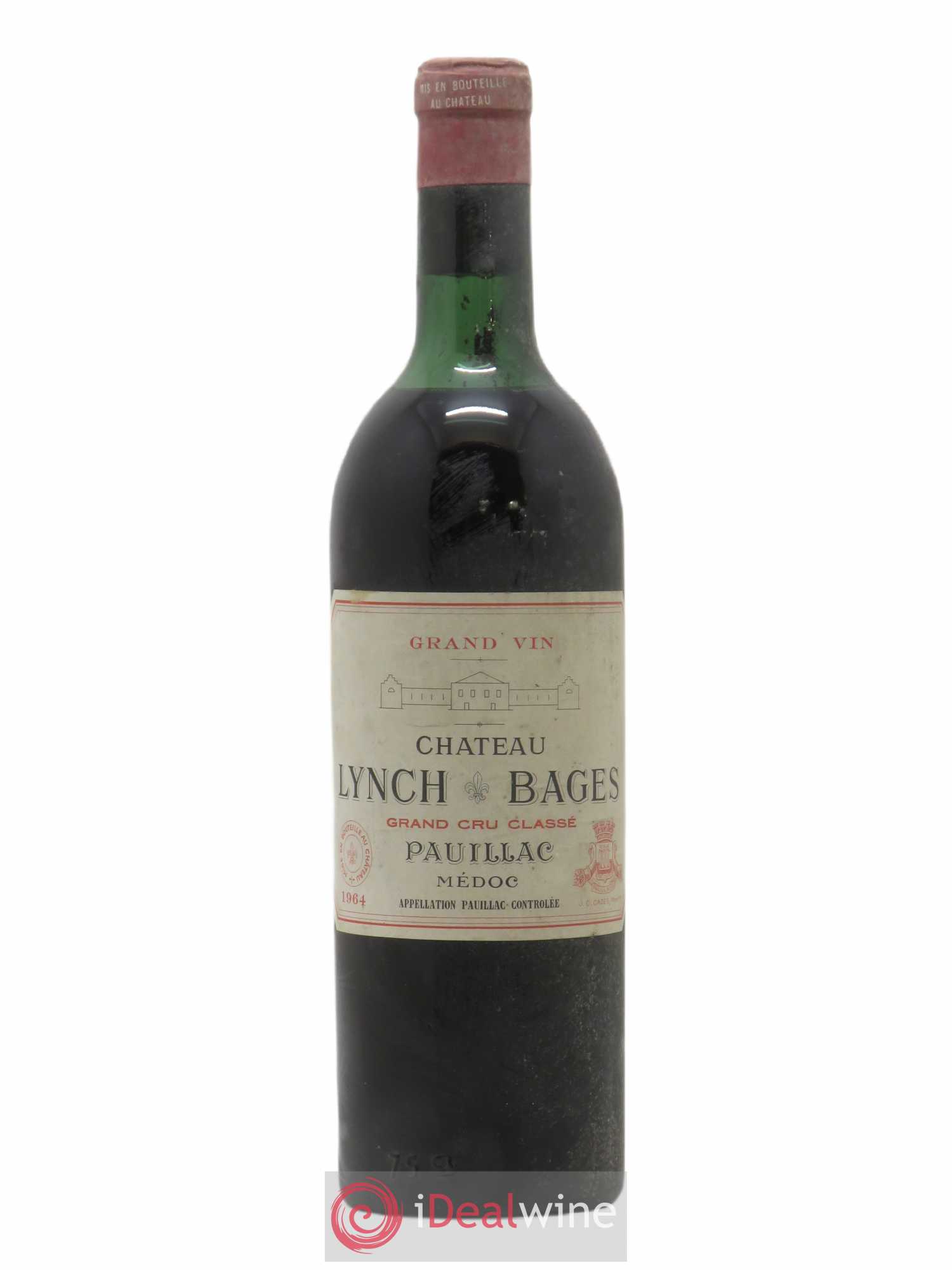 Château Lynch Bages 5ème Grand Cru Classé 1964 - Lot de 1 bouteille - 0