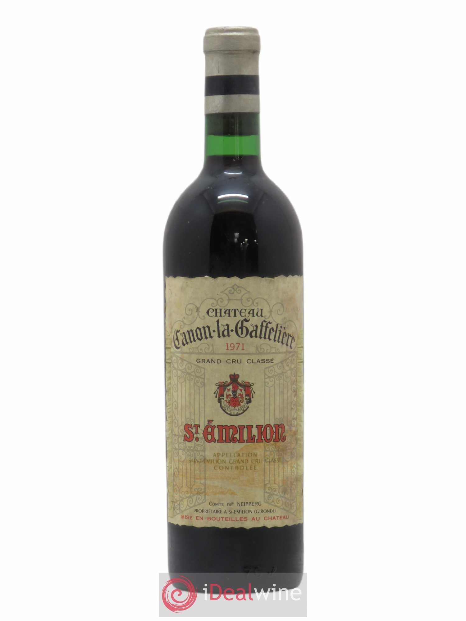 Château Canon la Gaffelière 1er Grand Cru Classé B 1971 - Lot de 1 bouteille - 0