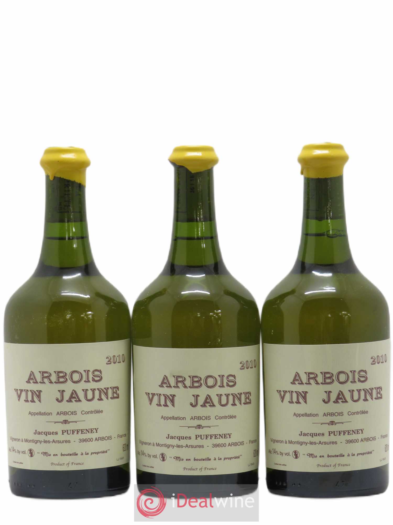 Arbois Vin Jaune Jacques Puffeney 2010 - Lot de 3 bouteilles - 0