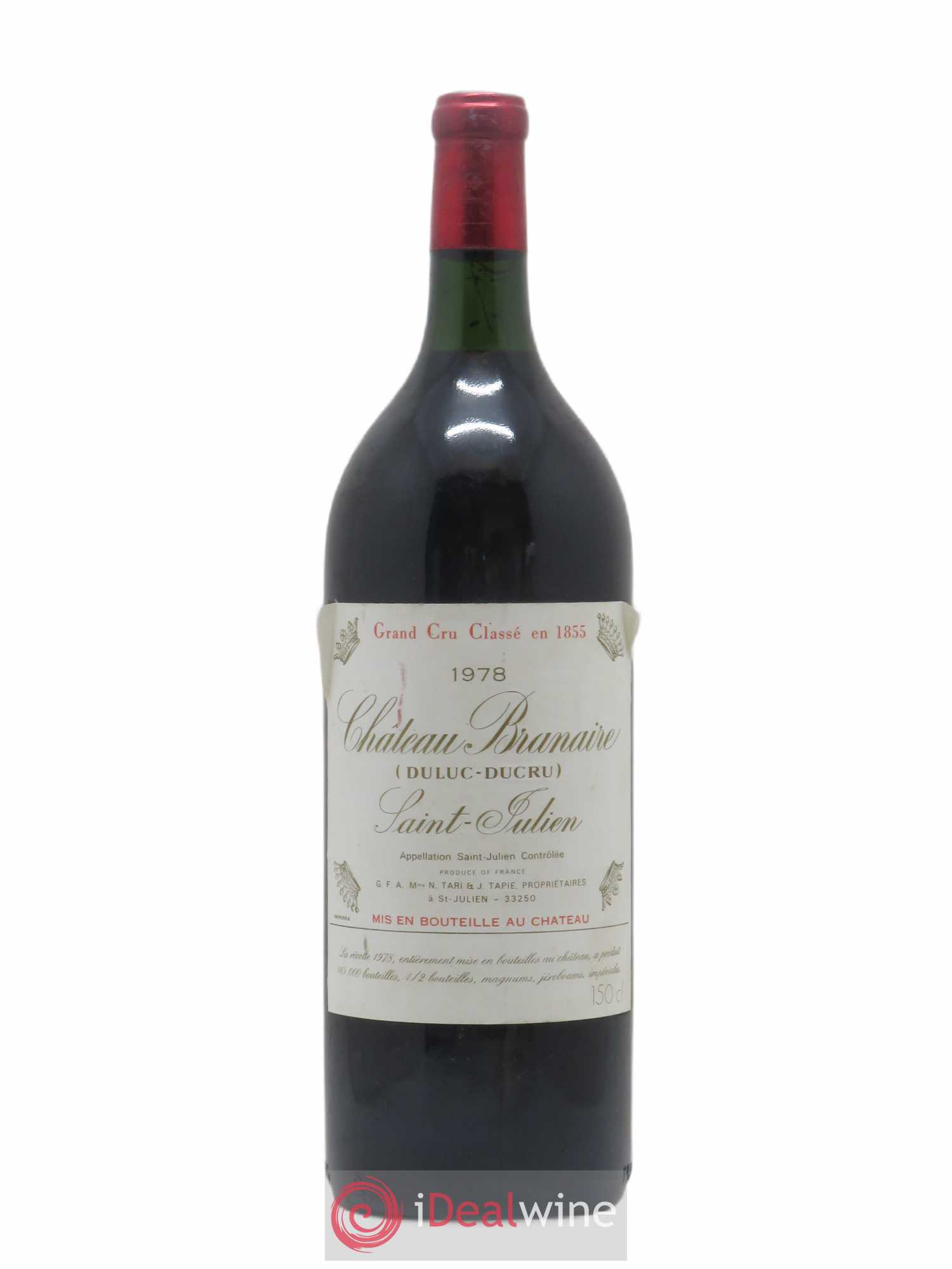 Château Branaire Ducru 4ème Grand Cru Classé 1978 - Lot de 1 magnum - 0