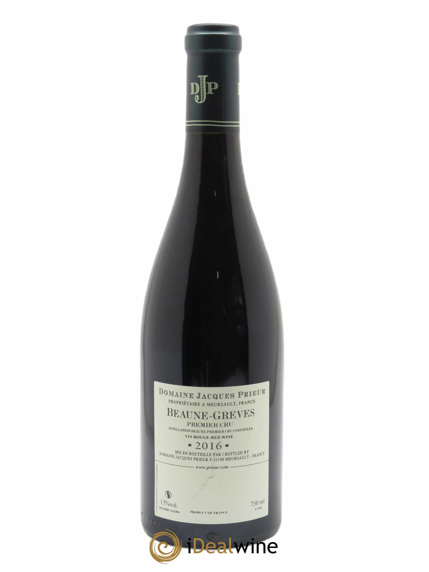 Beaune 1er Cru Grèves Jacques Prieur (Domaine) 2016 - Lot of 1 bottle - 1