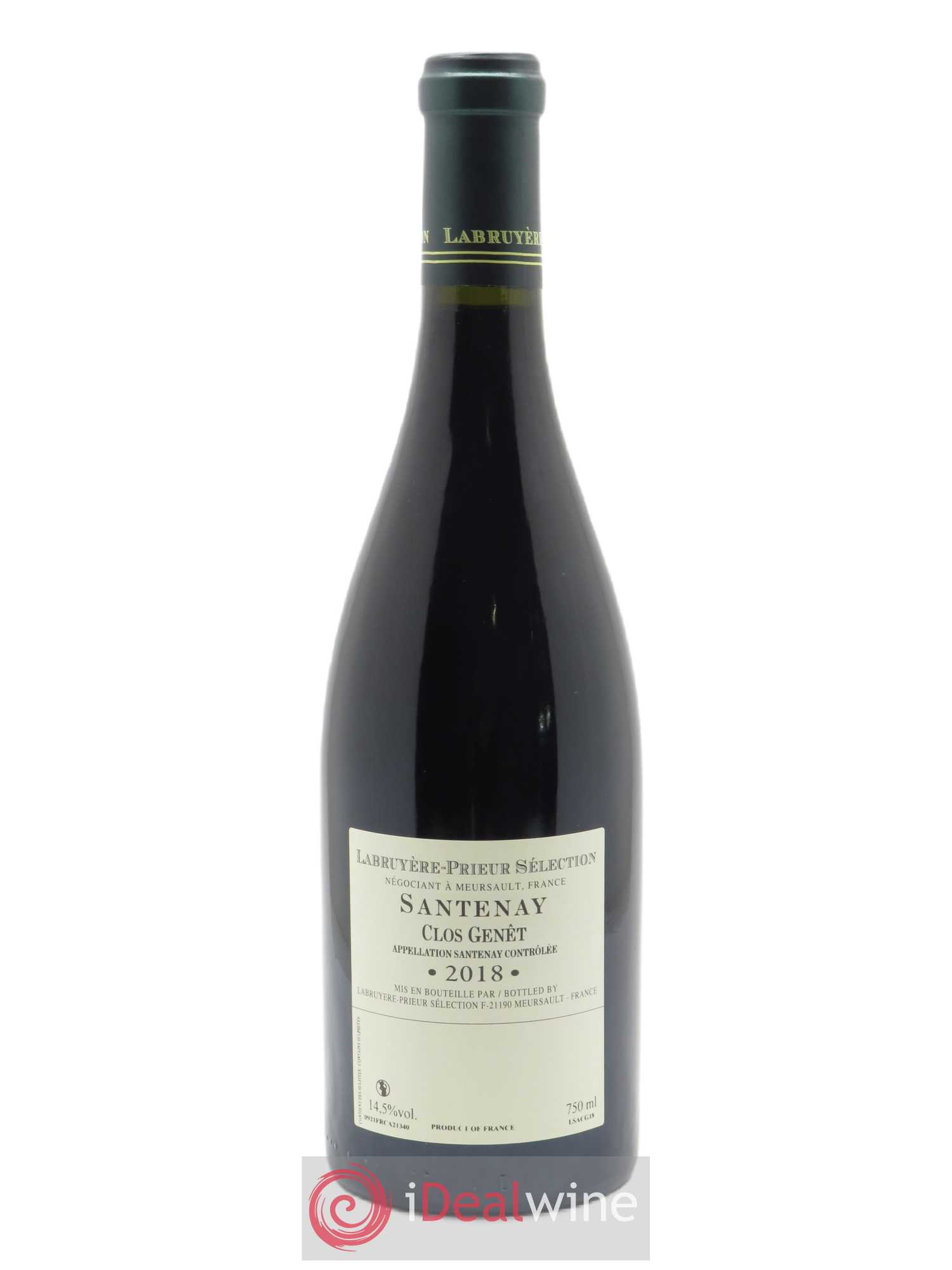 Santenay Clos Genet Labruyere-Prieur 2018 - Lot de 1 bouteille - 1
