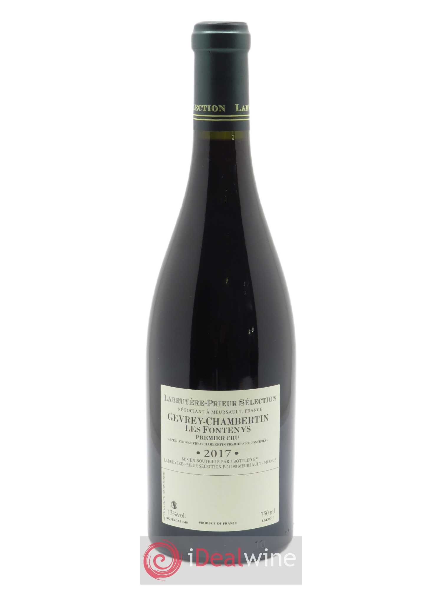 Gevrey-Chambertin 1er Cru Les Fontenys Labruyere-Prieur 2017 - Lot de 1 bouteille - 1