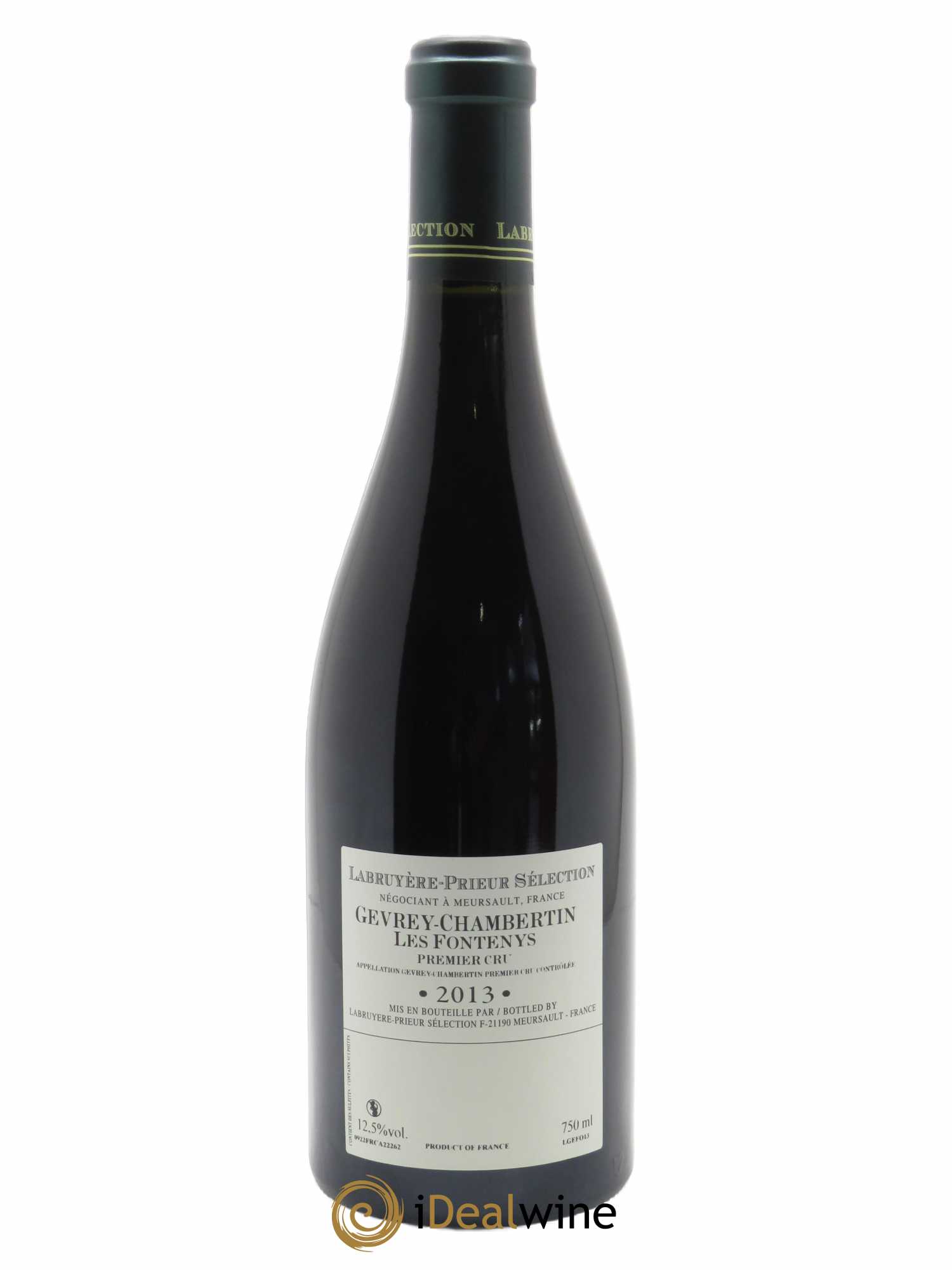Gevrey-Chambertin 1er Cru Les Fontenys Labruyere-Prieur  2013 - Lot of 1 bottle - 1