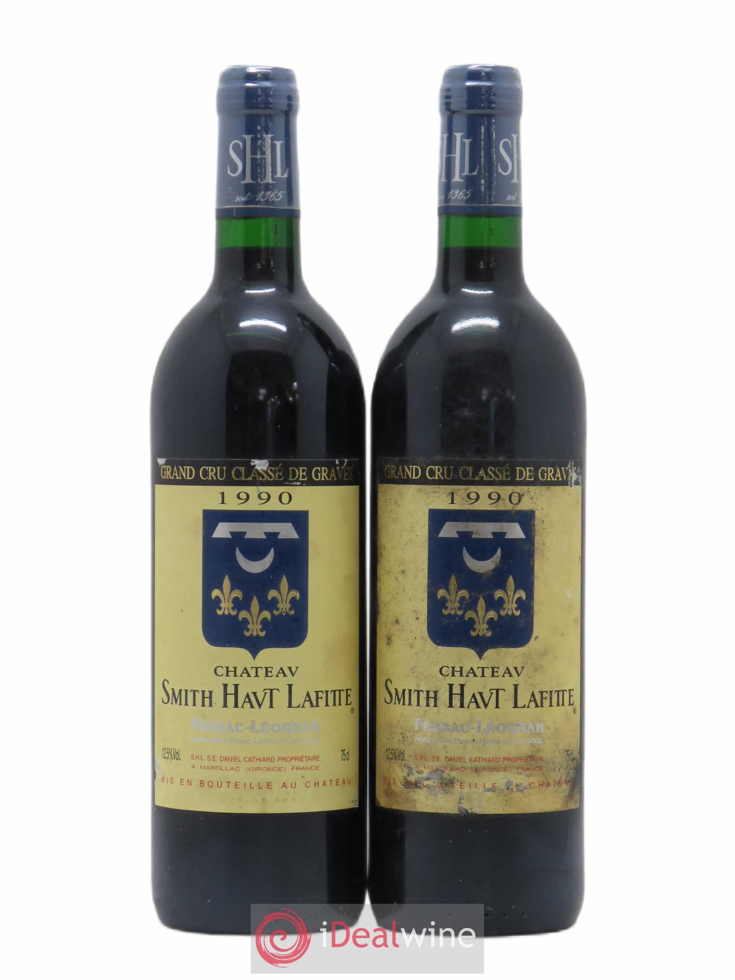 Château Smith Haut Lafitte Cru Classé de Graves 1990 - Lot de 2 bouteilles - 0