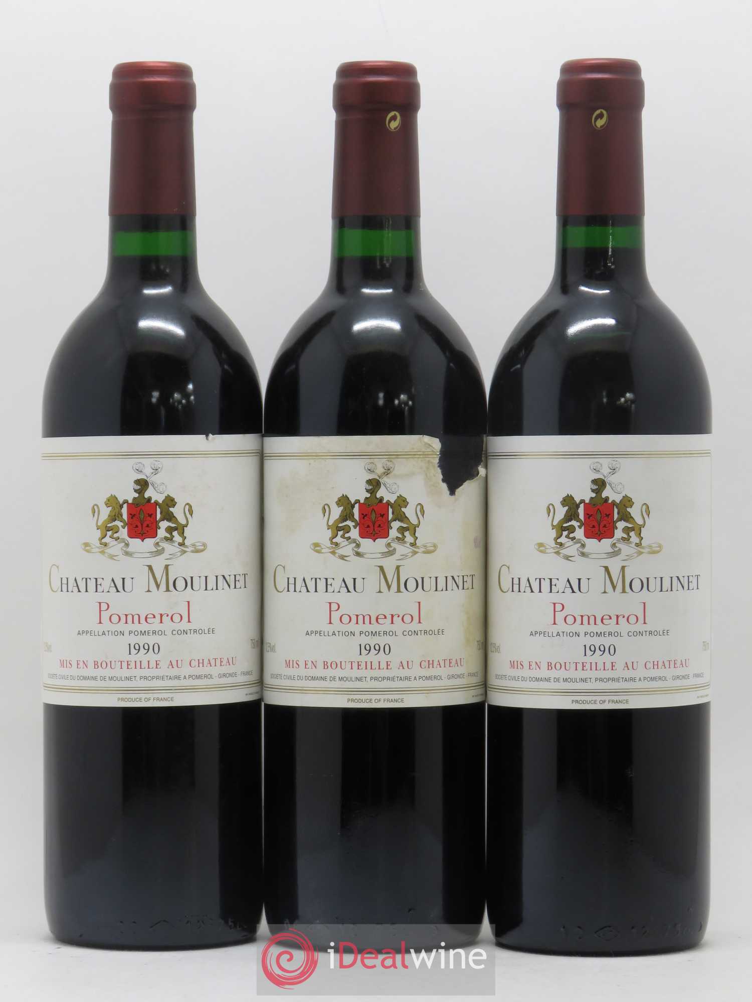 Château Moulinet 1990 - Lot de 6 bouteilles - 1