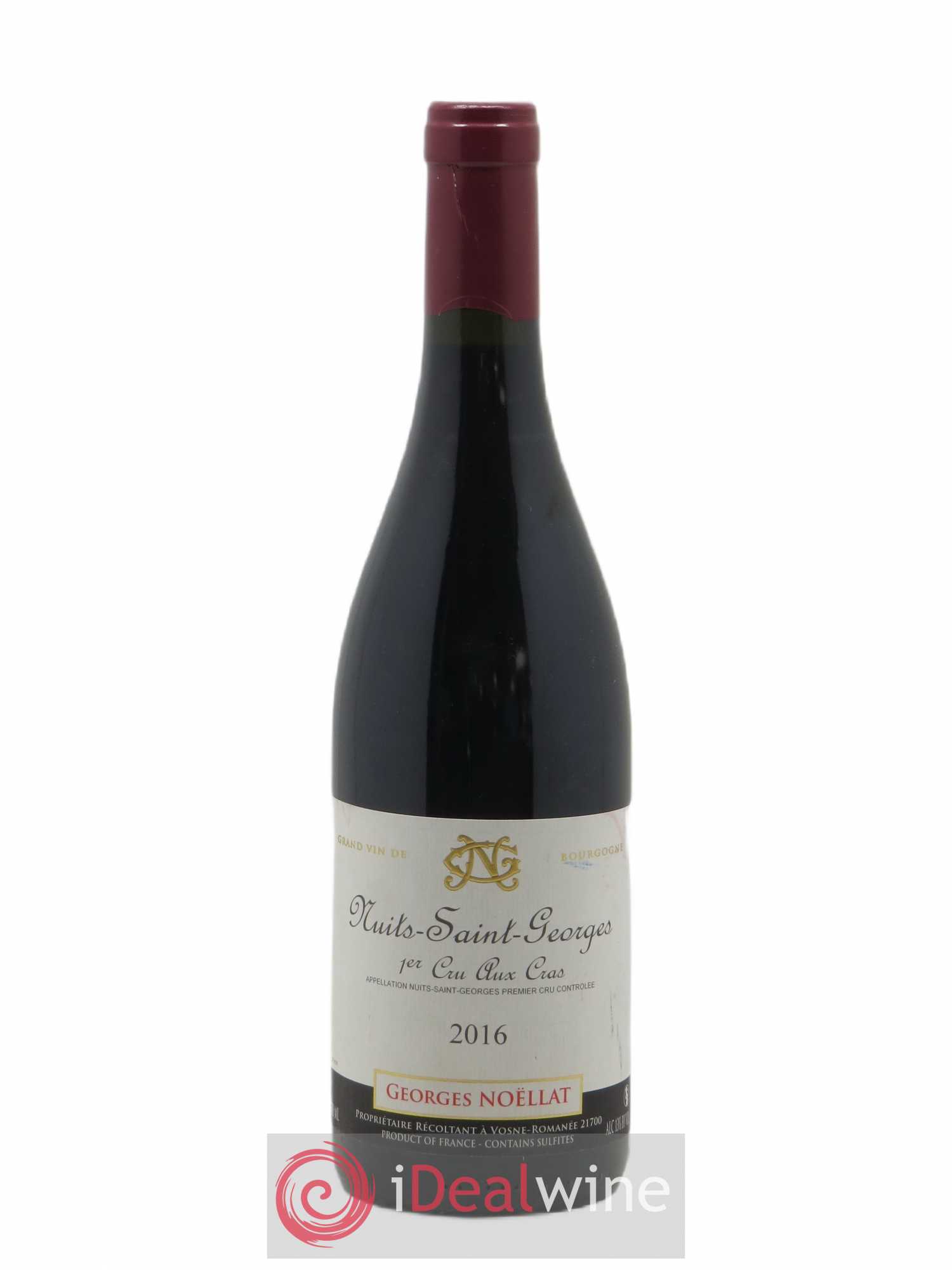 Nuits-Saint-Georges 1er Cru Aux Cras Georges Noëllat (Domaine) 2016 - Lot de 1 bouteille - 0
