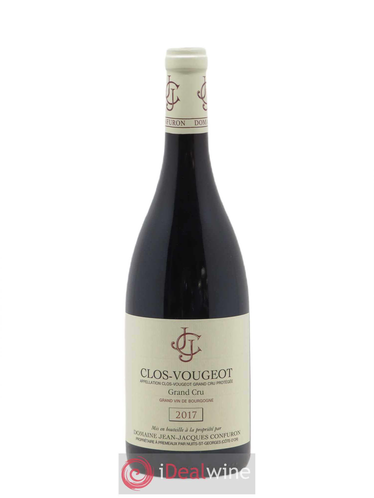 Clos de Vougeot Grand Cru Jean-Jacques Confuron 2017 - Lot de 1 bouteille - 0