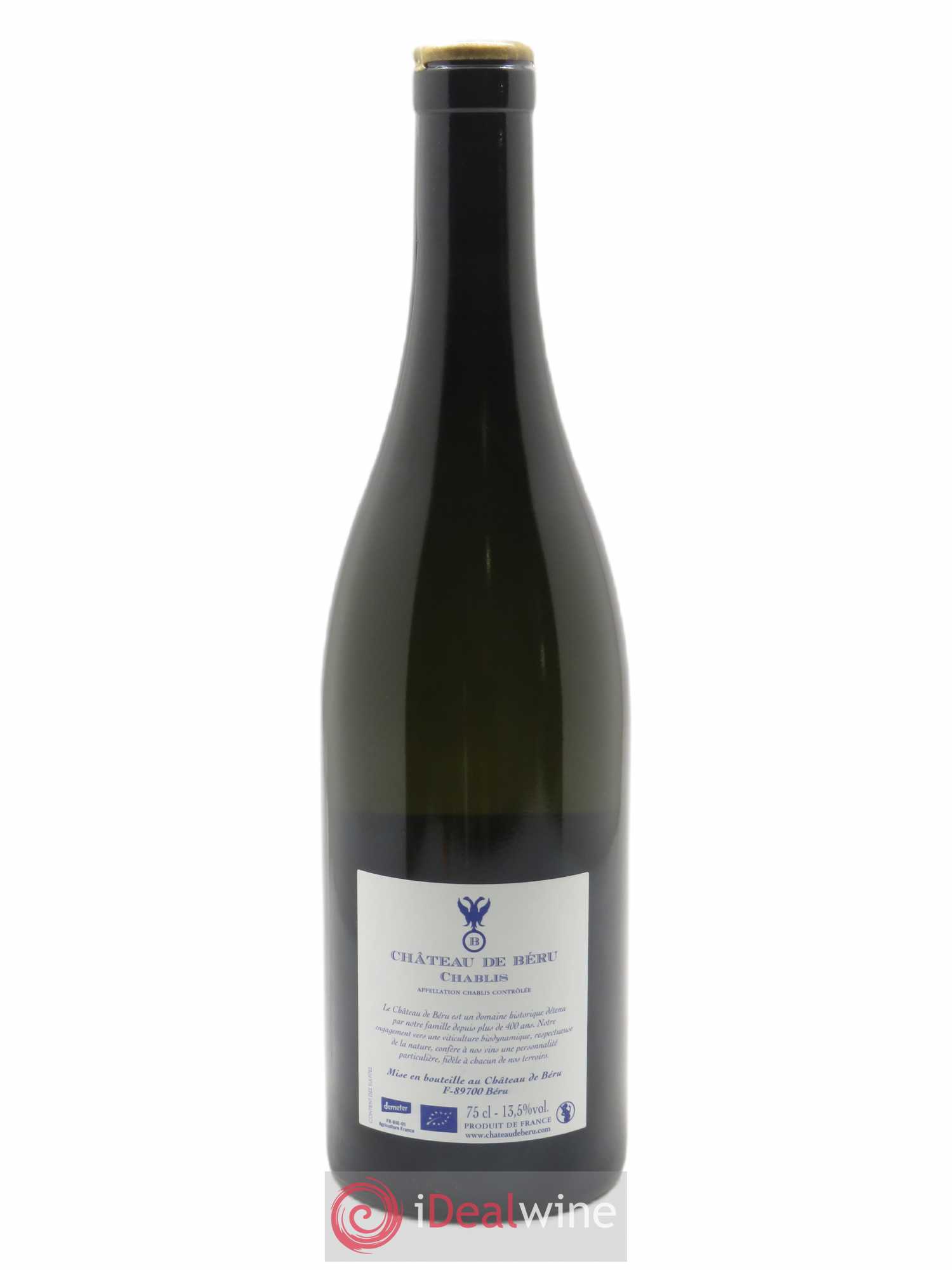 Chablis Montserre Château de Béru 2018 - Lot de 1 bouteille - 1