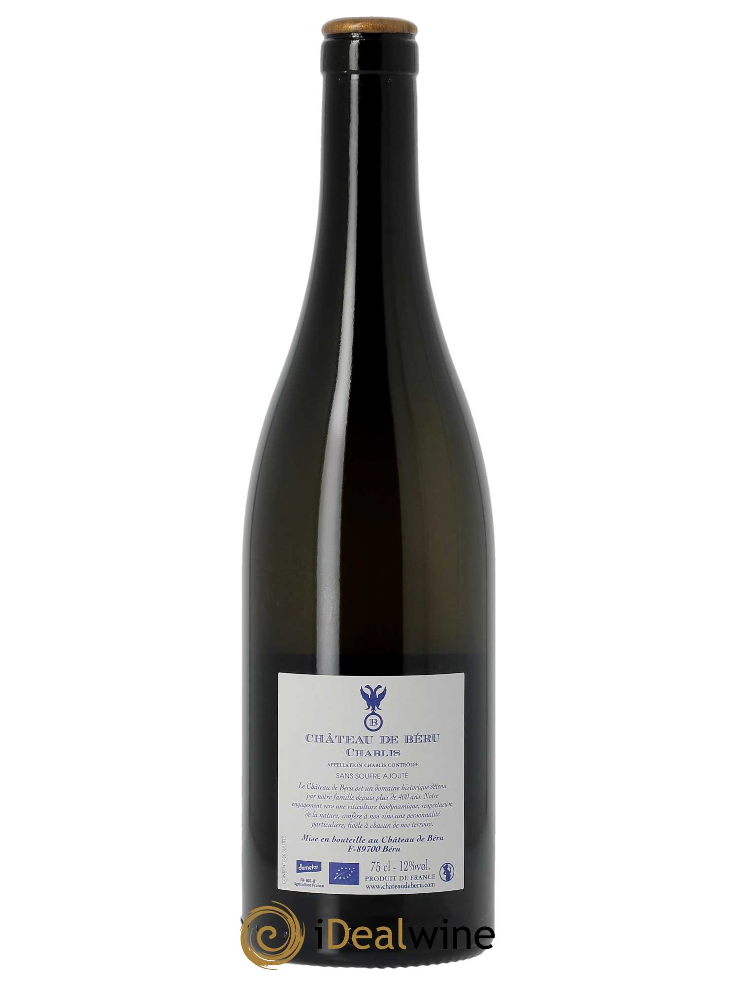 Chablis Montserre Château de Béru 2020 - Lot of 1 bottle - 1