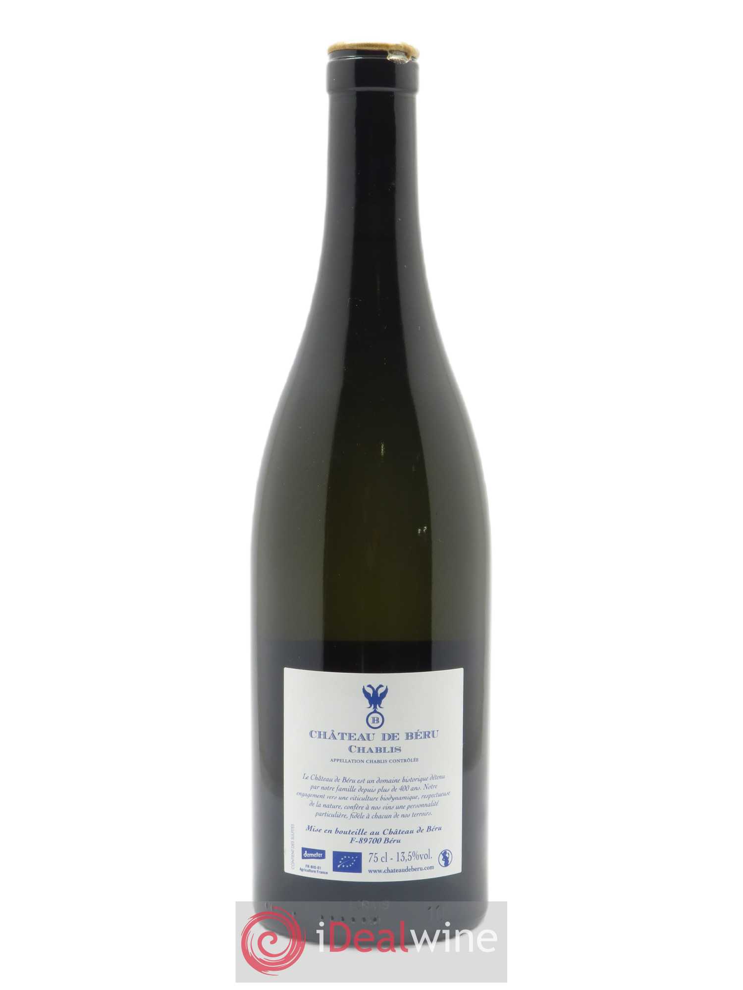 Chablis  Orangerie  Château de Béru 2018 - Lot of 1 bottle - 1