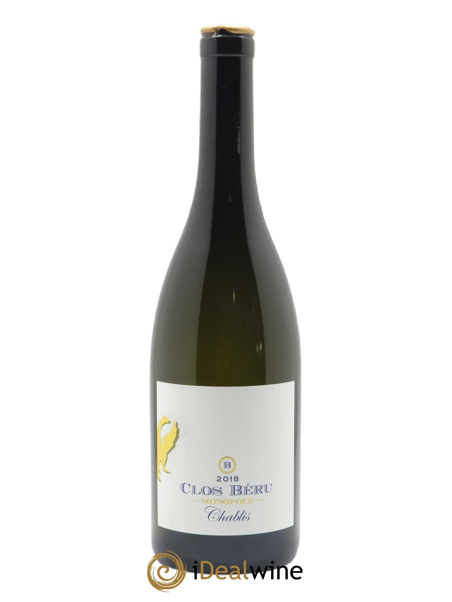 Chablis Clos Béru Monopole Château de Béru 2018 - Lot de 1 bouteille - 0