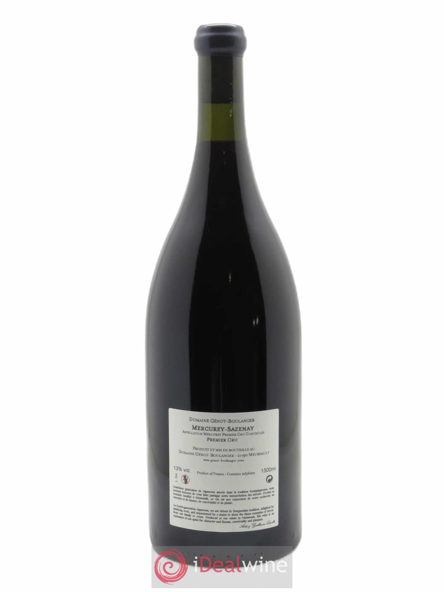 Mercurey 1er Cru En Sazenay Génot-Boulanger (Domaine) 2017 - Lot de 1 magnum - 1