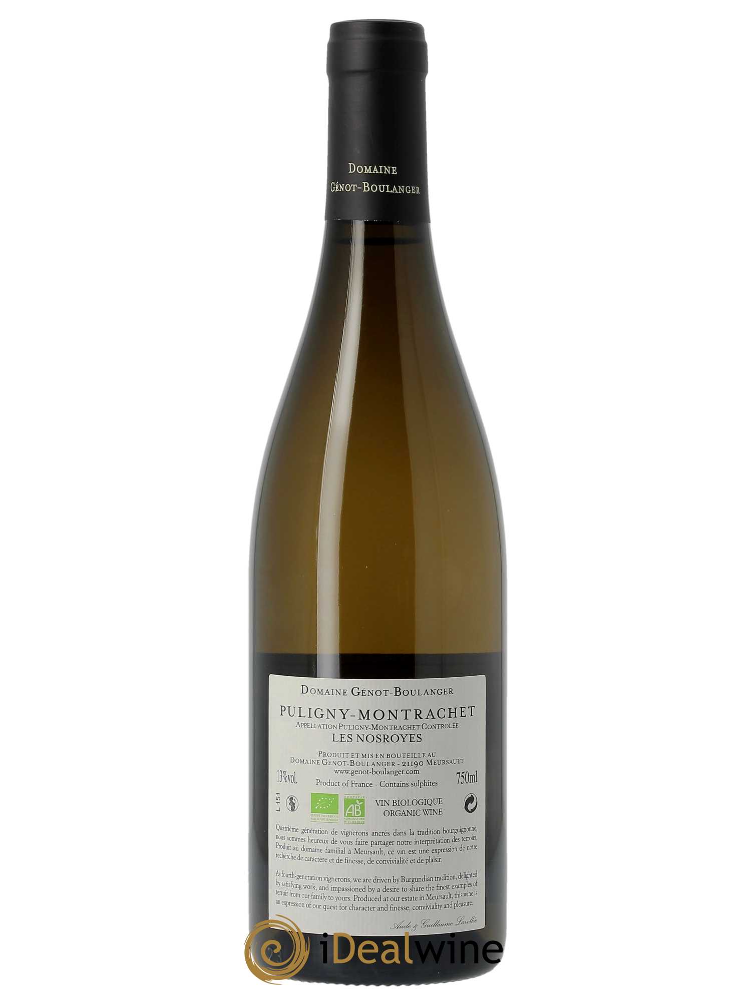 Puligny-Montrachet Les Nosroyes Génot-Boulanger (Domaine) 2020 - Lot of 1 bottle - 1