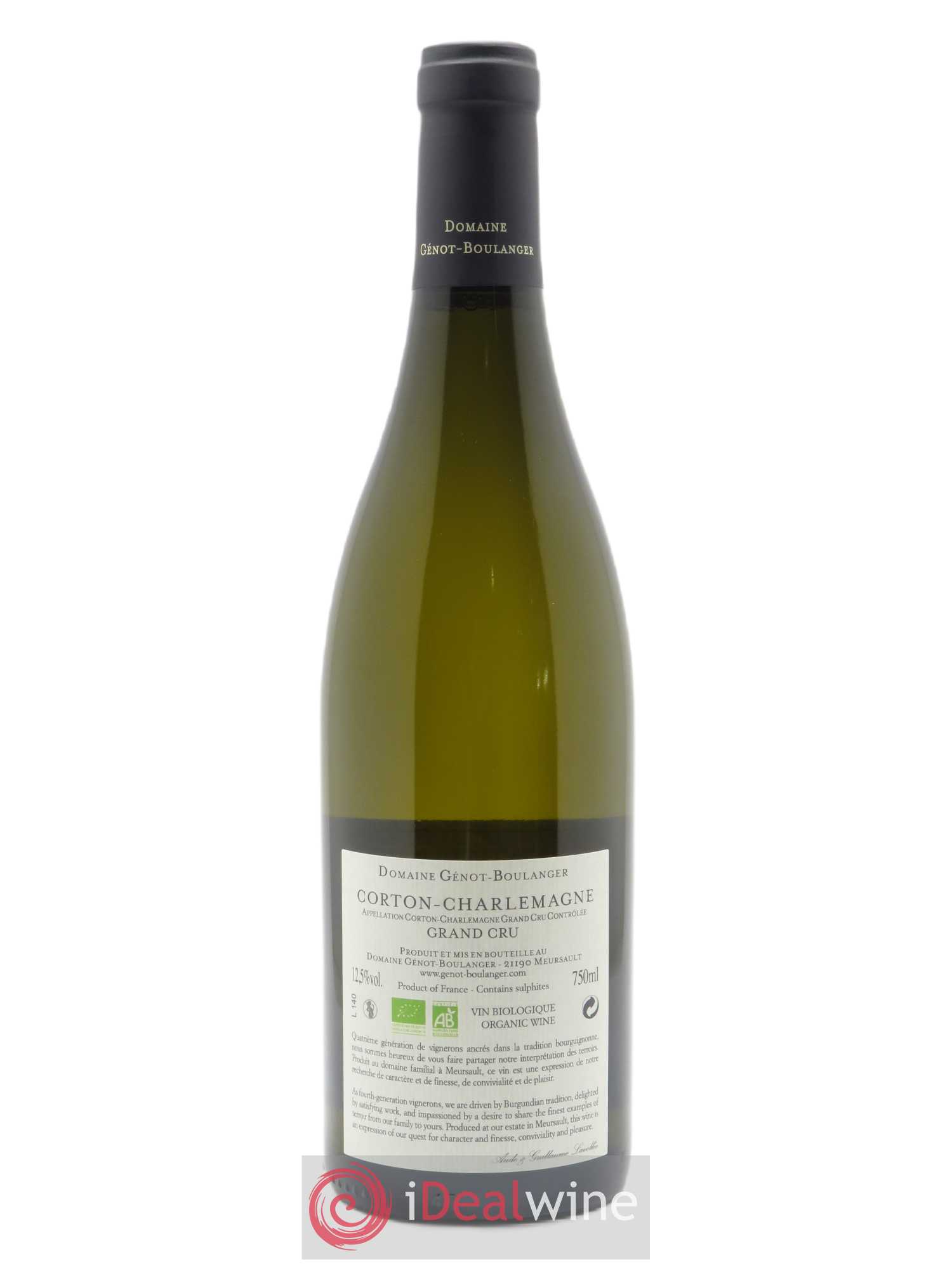 Corton-Charlemagne  Grand Cru Génot-Boulanger (Domaine) 2018 - Lot de 1 bouteille - 1