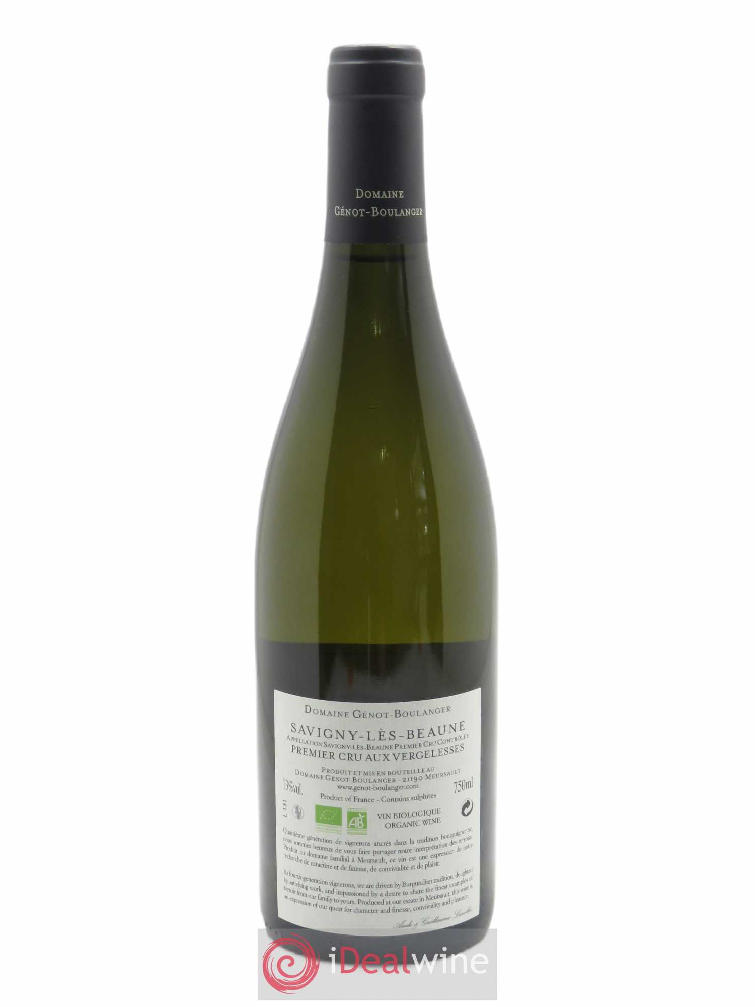 Savigny-lès-Beaune 1er Cru Les Vergelesses Génot-Boulanger (Domaine) 2019 - Lot de 1 bouteille - 1