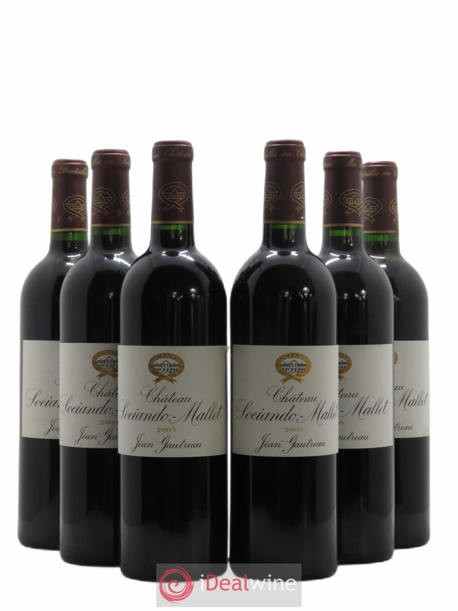 Château Sociando Mallet 2009 - Lot de 6 bouteilles - 0