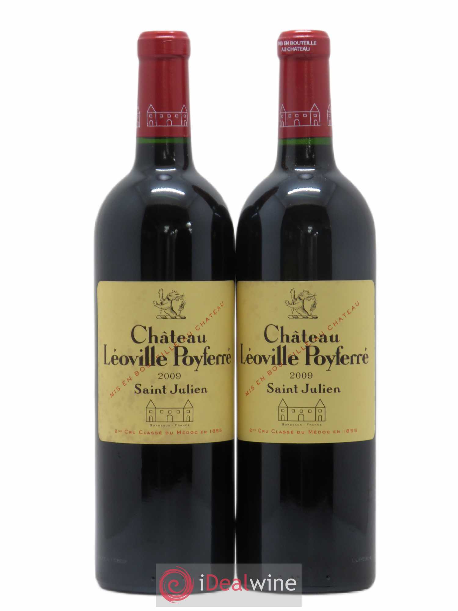 Château Léoville Poyferré 2ème Grand Cru Classé 2009 - Lot de 2 bouteilles - 0
