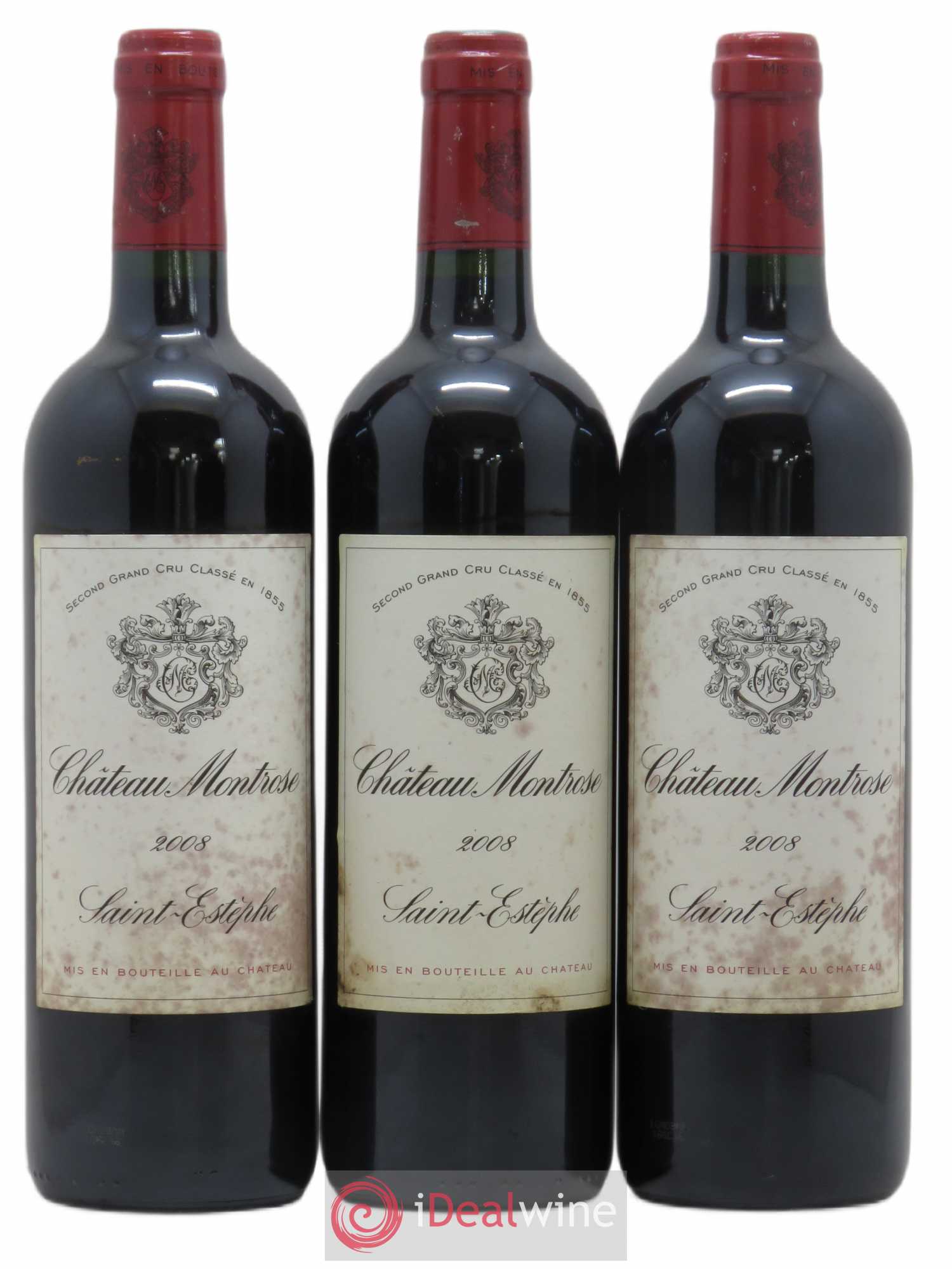 Château Montrose 2ème Grand Cru Classé 2008 - Lot de 3 bouteilles - 0