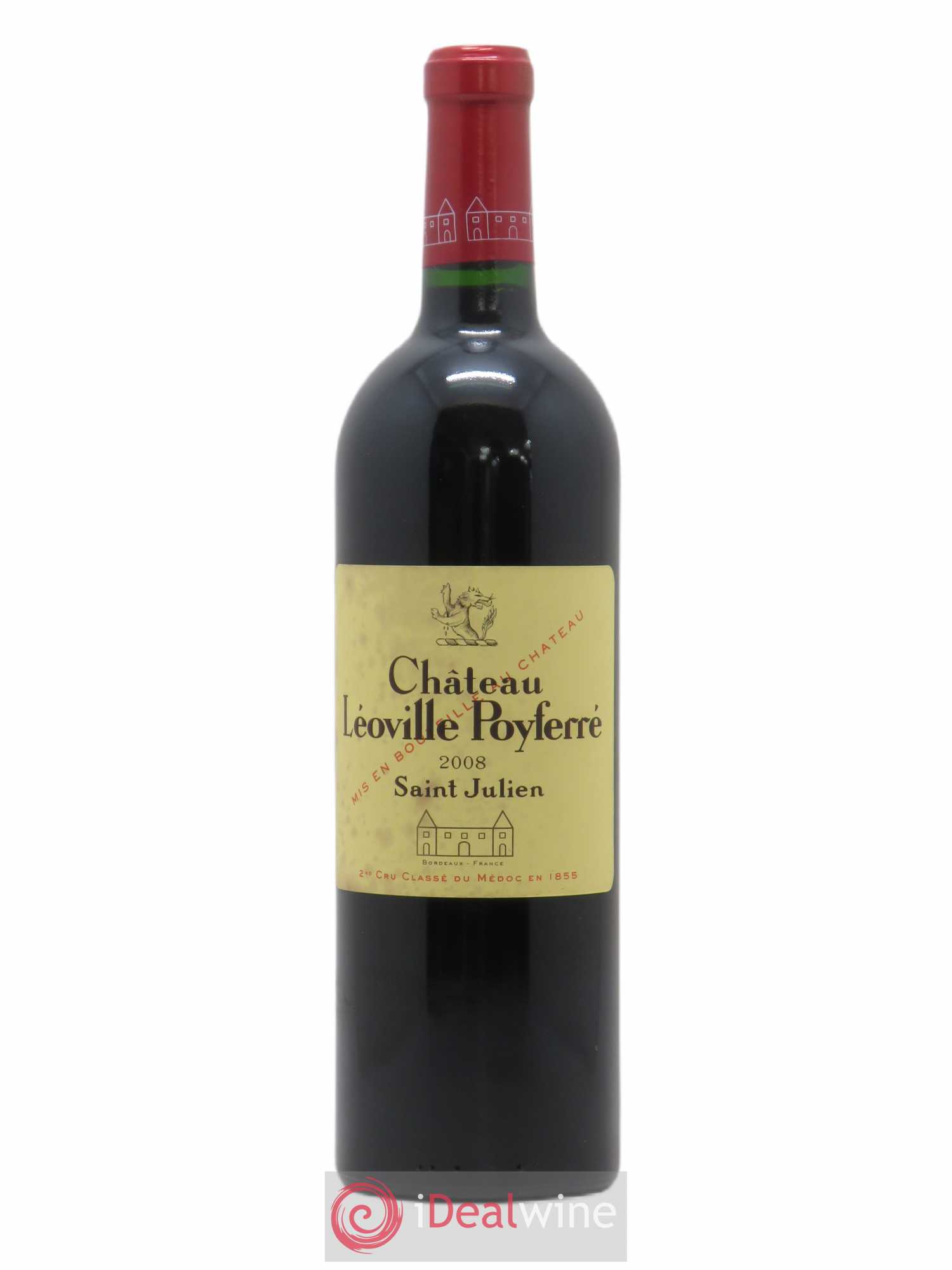 Château Léoville Poyferré 2ème Grand Cru Classé 2008 - Lot de 1 bouteille - 0