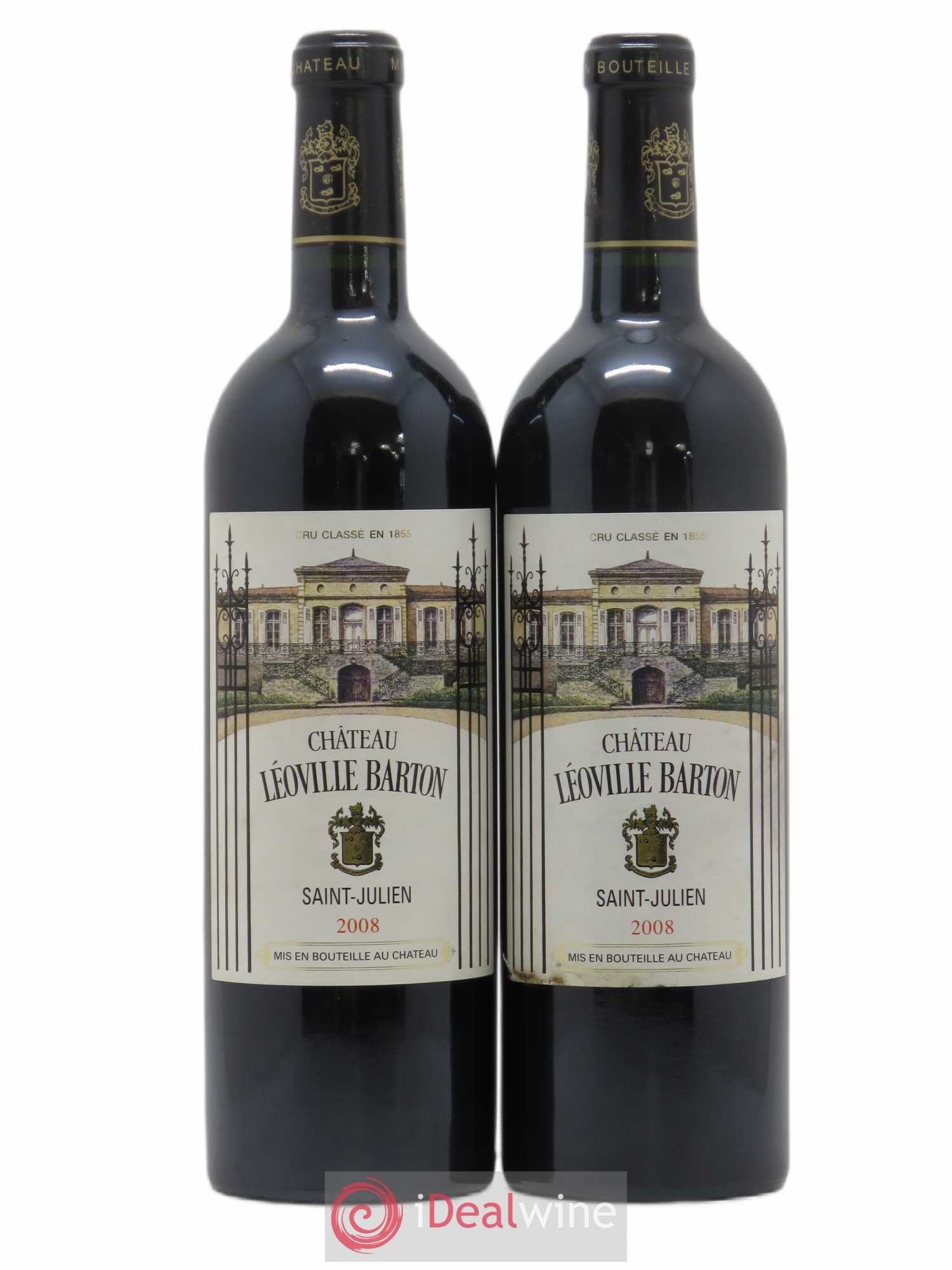 Château Léoville Barton 2ème Grand Cru Classé 2008 - Lot de 2 bouteilles - 0